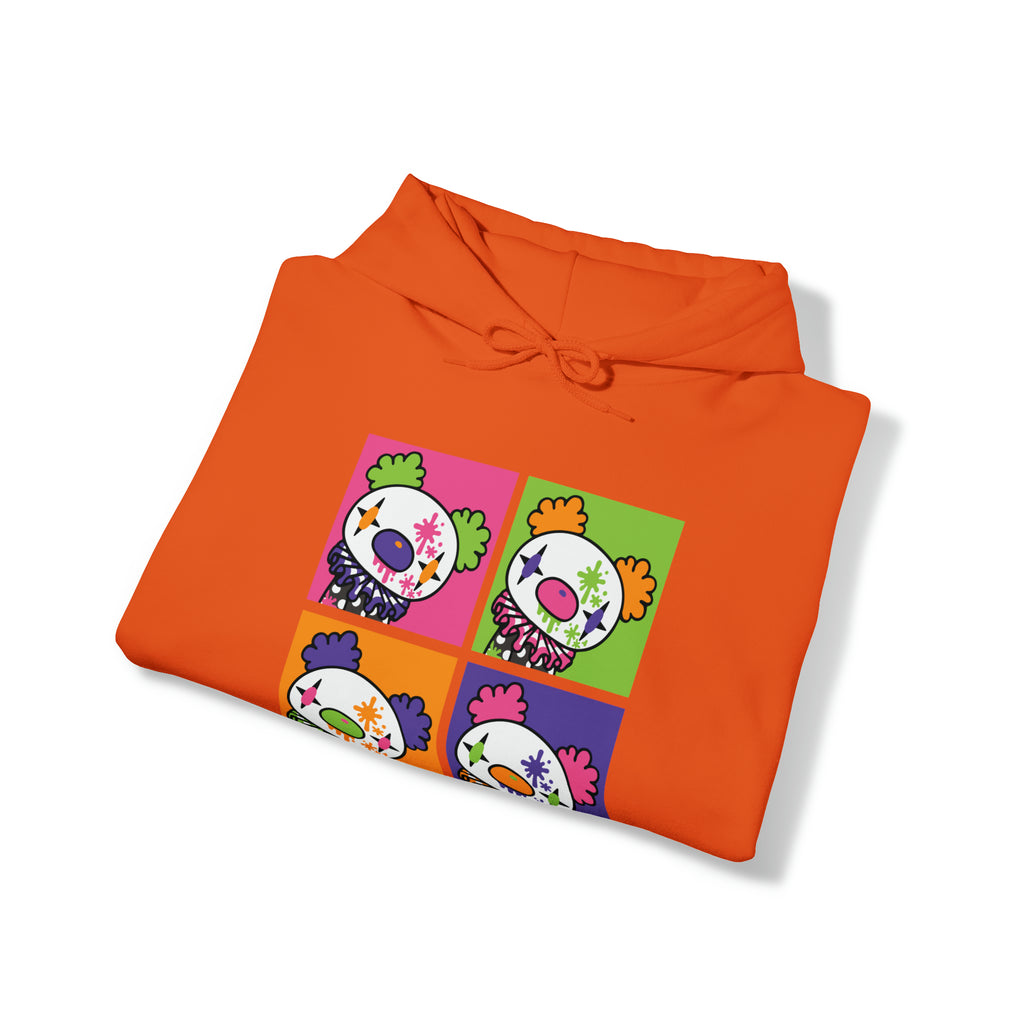 Gloomy Clown Multicolor Unisex Hooded Sweatshirt