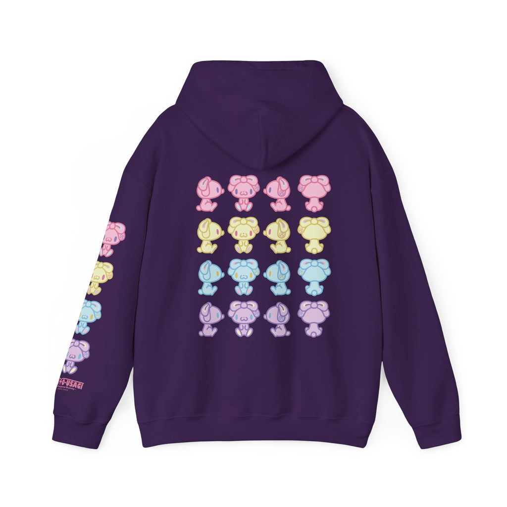 Pastel Pals All Purpose Bunny Unisex Hooded Sweatshirt