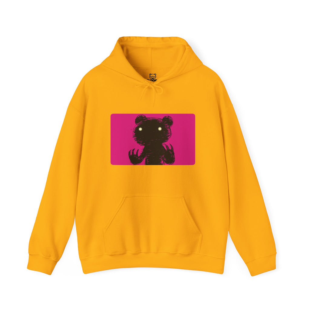 Pink Block Abstraction Gloomy Bear Unisex Hooded Sweatshirt