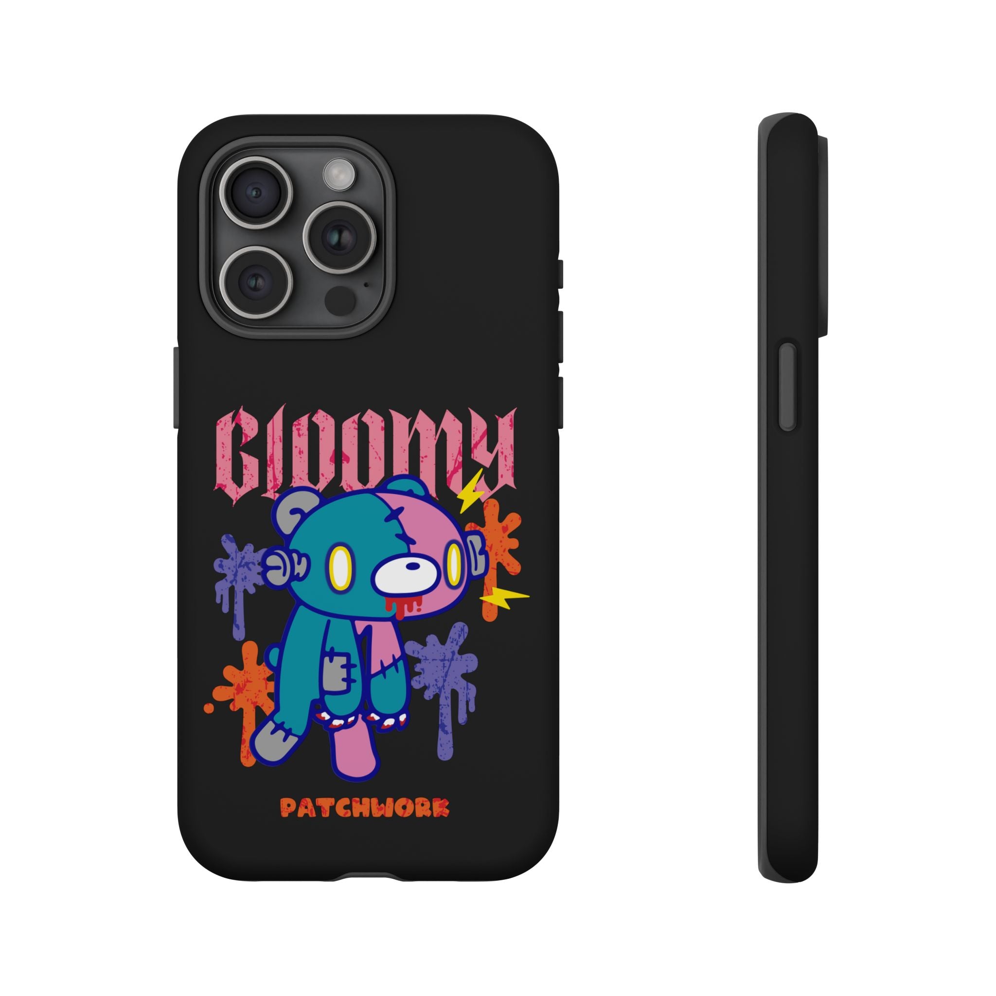 gloomy bear Halloween patchwork Phone Case