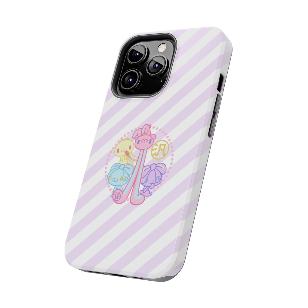 Group Pastel All Purpose Bunny - iPhone Case