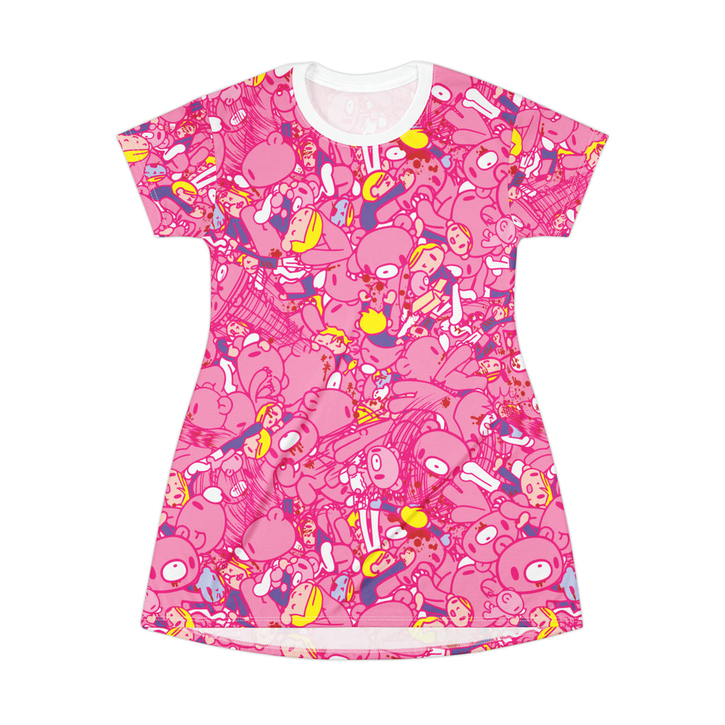 Gloomy Bear Chaos - AoP T-Shirt Dress [UPDATED DESIGN!]