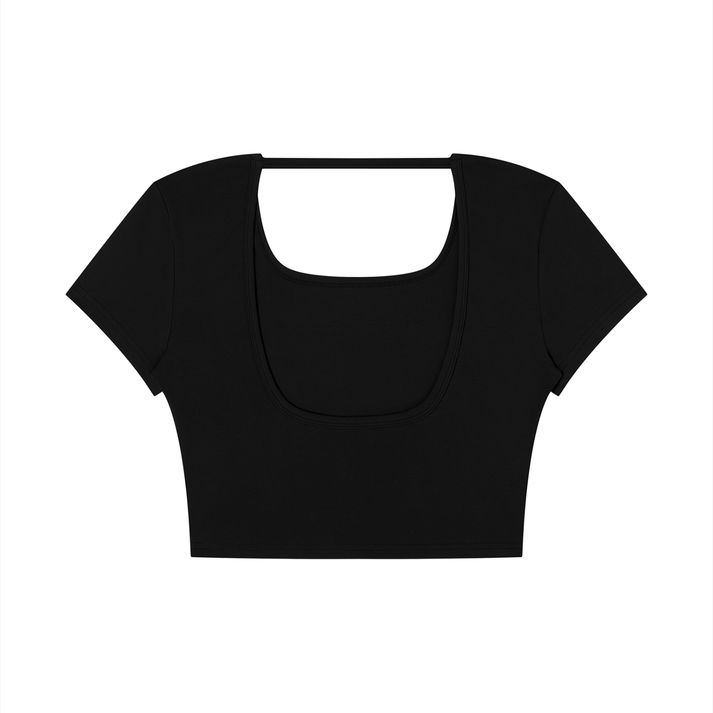 Menhera x Gloomy Square Neck Crop T-Shirt