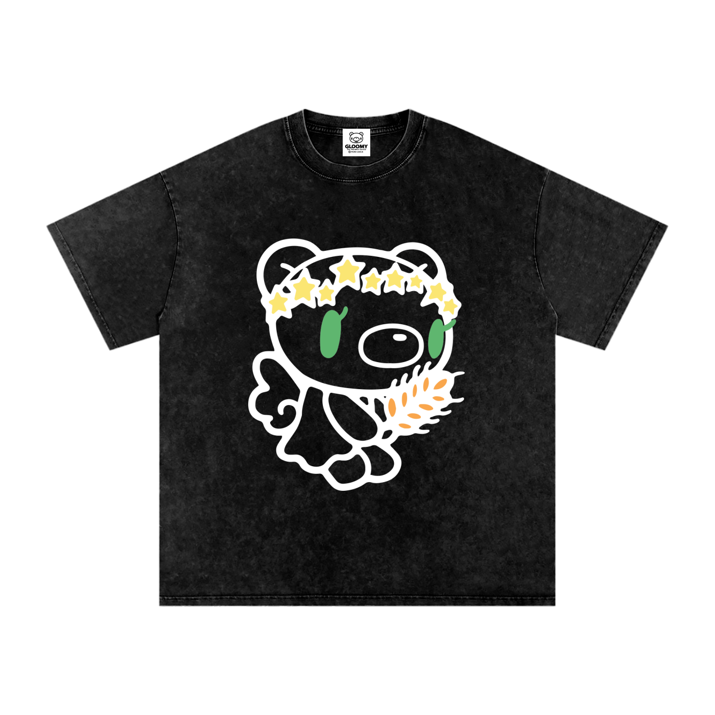 Gloomy Virgo Snow Washed Oversized Cotton T-Shirt
