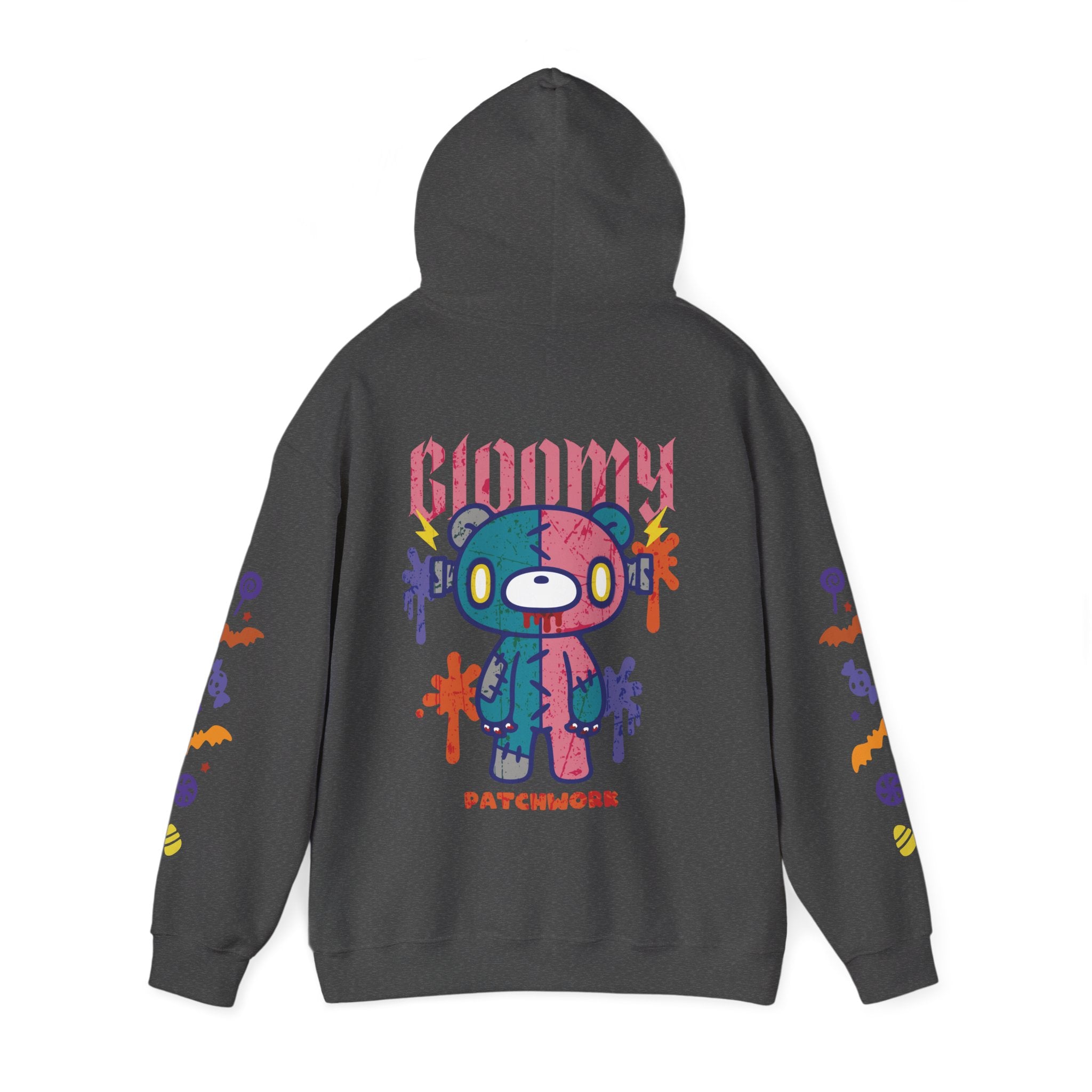 Halloween Patchwork Gloomy bear Hoodie