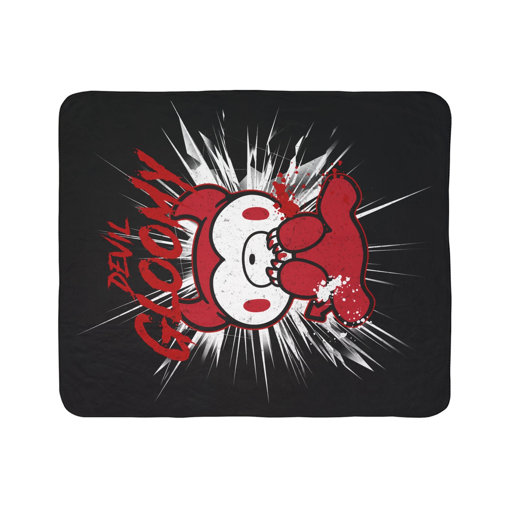 Devil Gloomy Bear halloween Fleece Sherpa Blanket