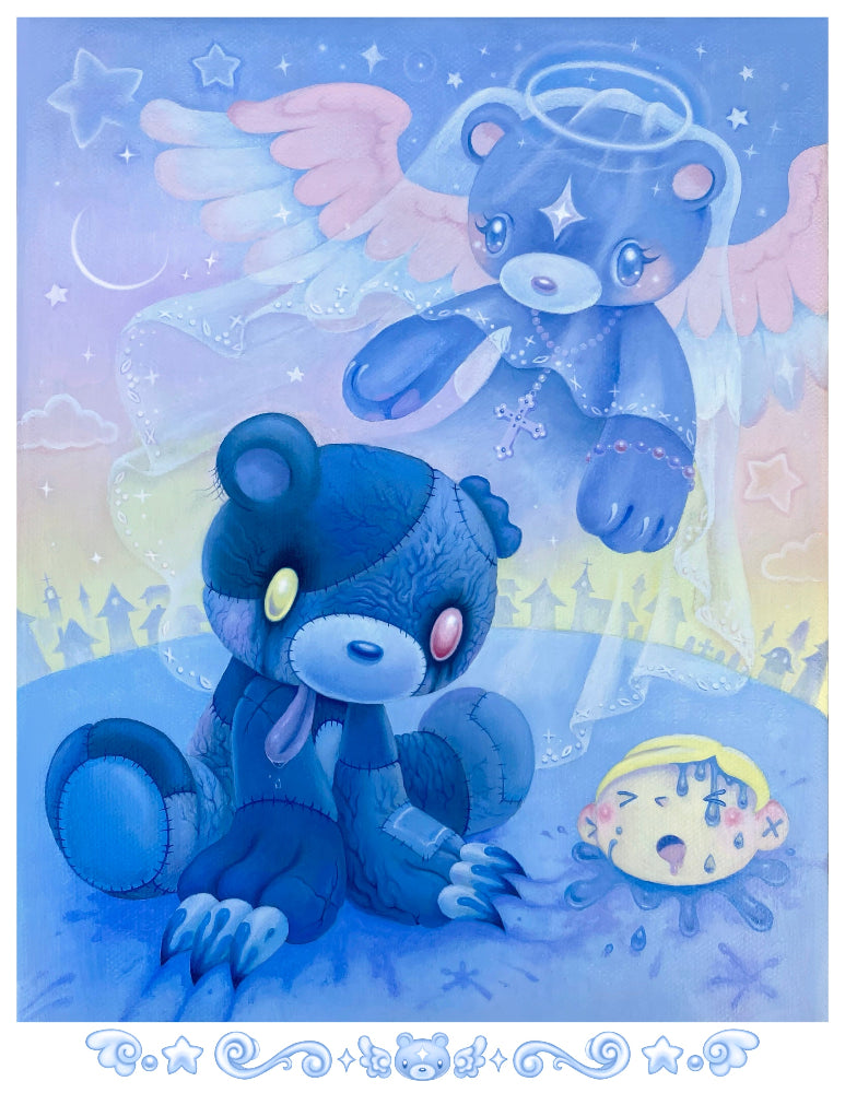 Angela Ramones - Gloomy Ascension - Art Print -Gloomy Bear Exhibition