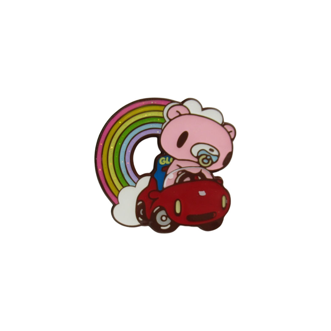 Baby Gloomy In a Car Enamel Pin
