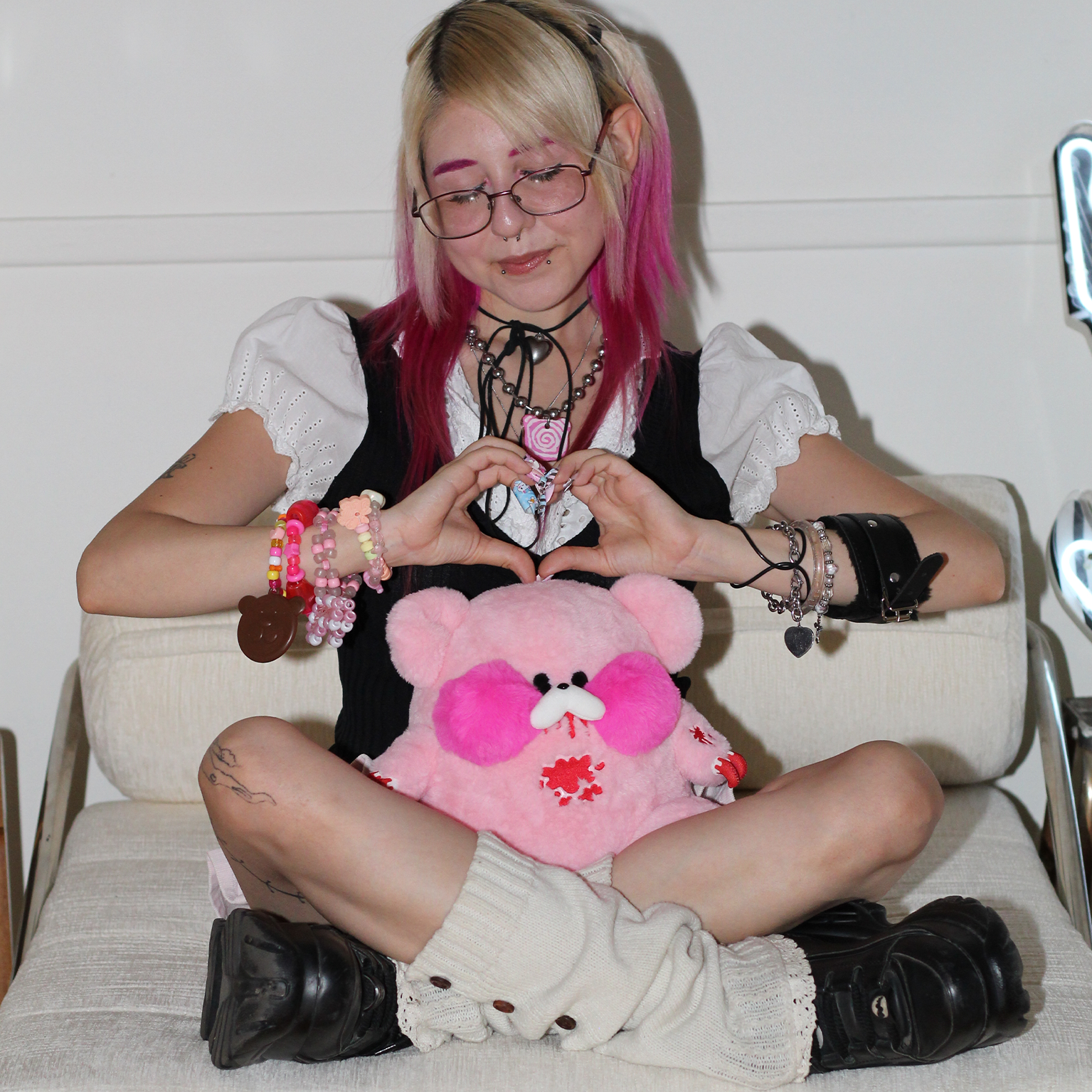 Gloomy Bear Snoozles by Plushie Love