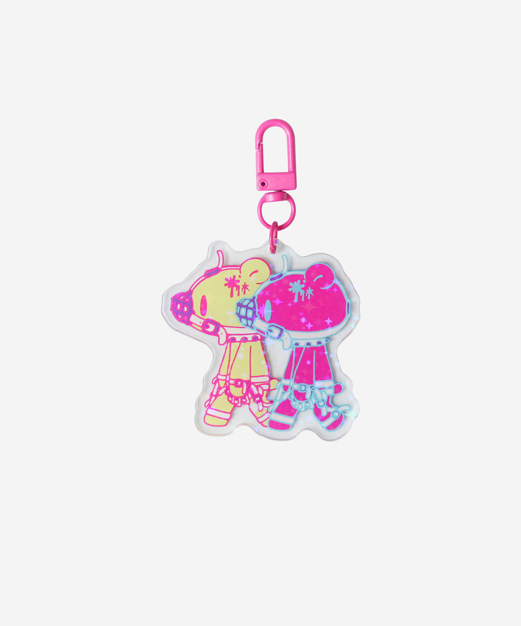 Neo-Harajuku Bondage Gloomy Bear Acrylic Keychain