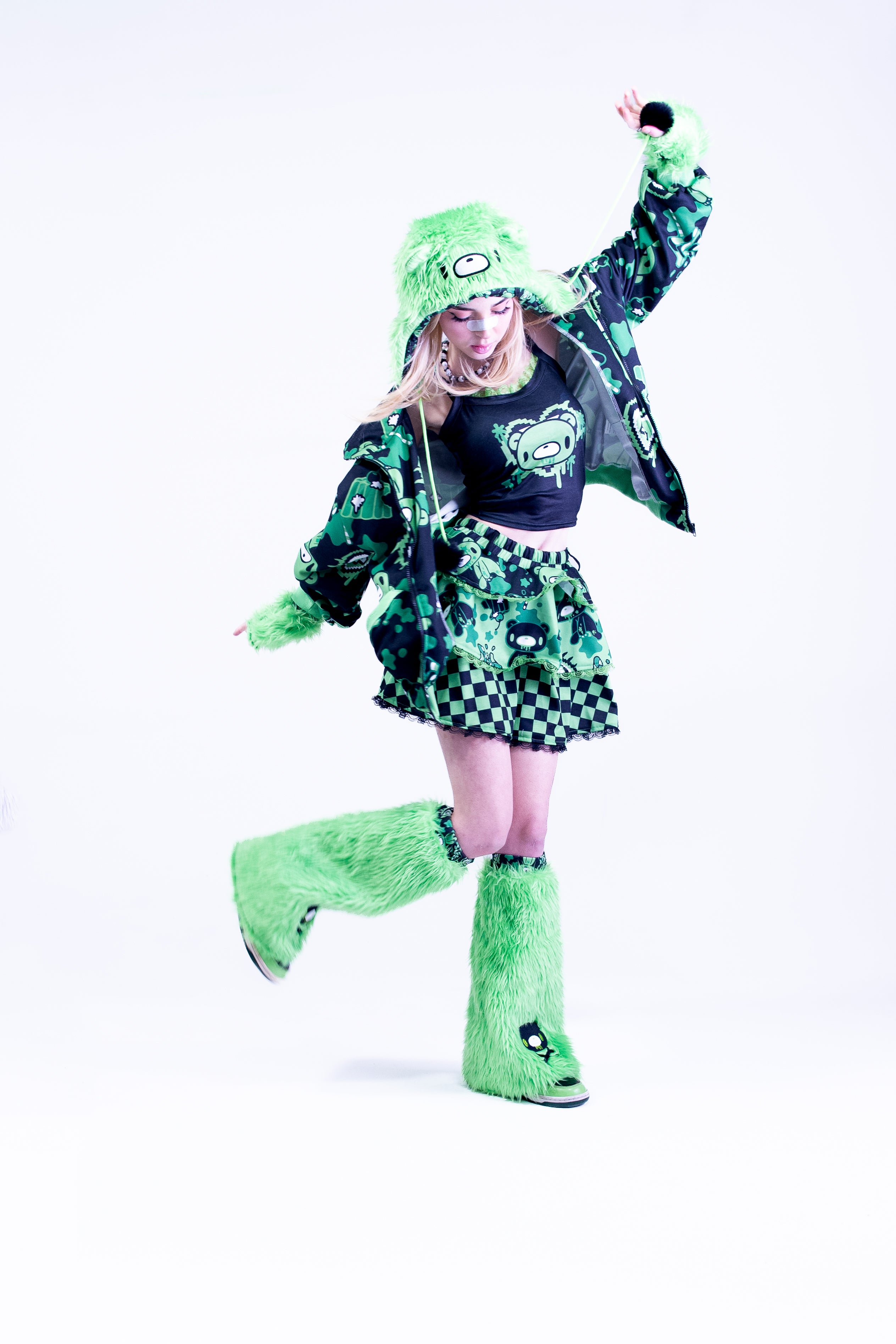 Gloomy x ACDC Rag  x Sophie Powers Mini Skirt length Fashion Harajuku style