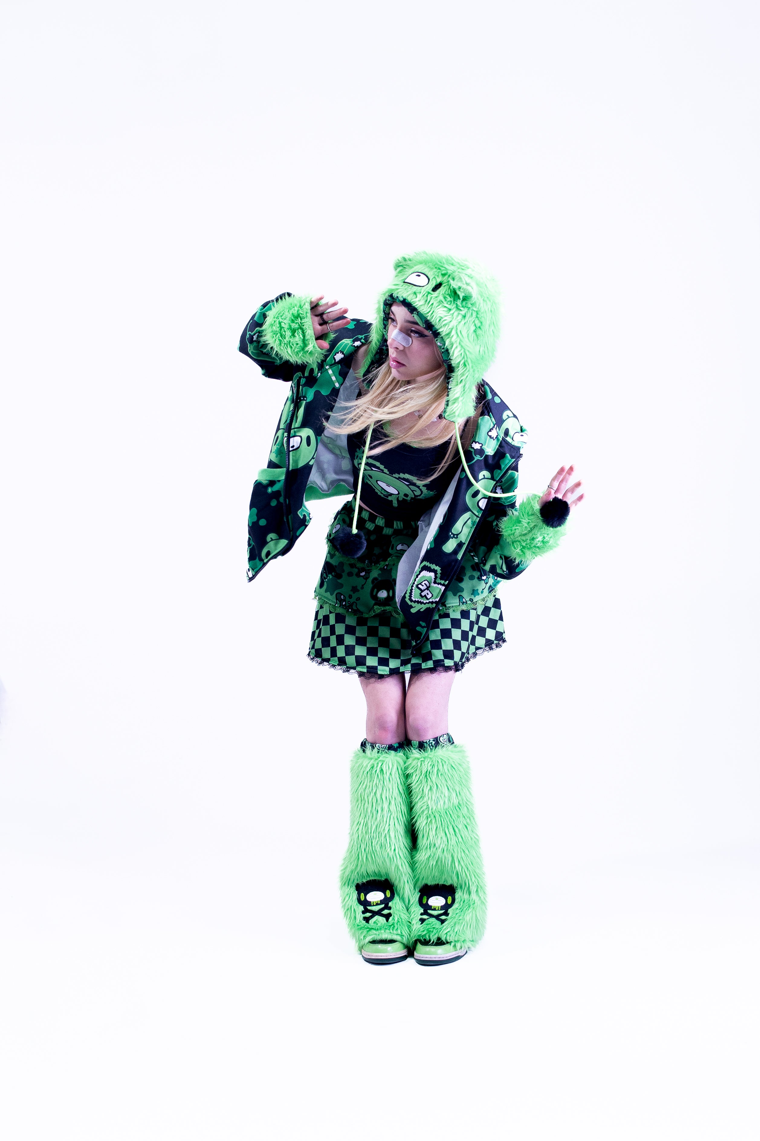 Gloomy x ACDC Rag  x Sophie Powers Mini Skirt length Fashion Harajuku style