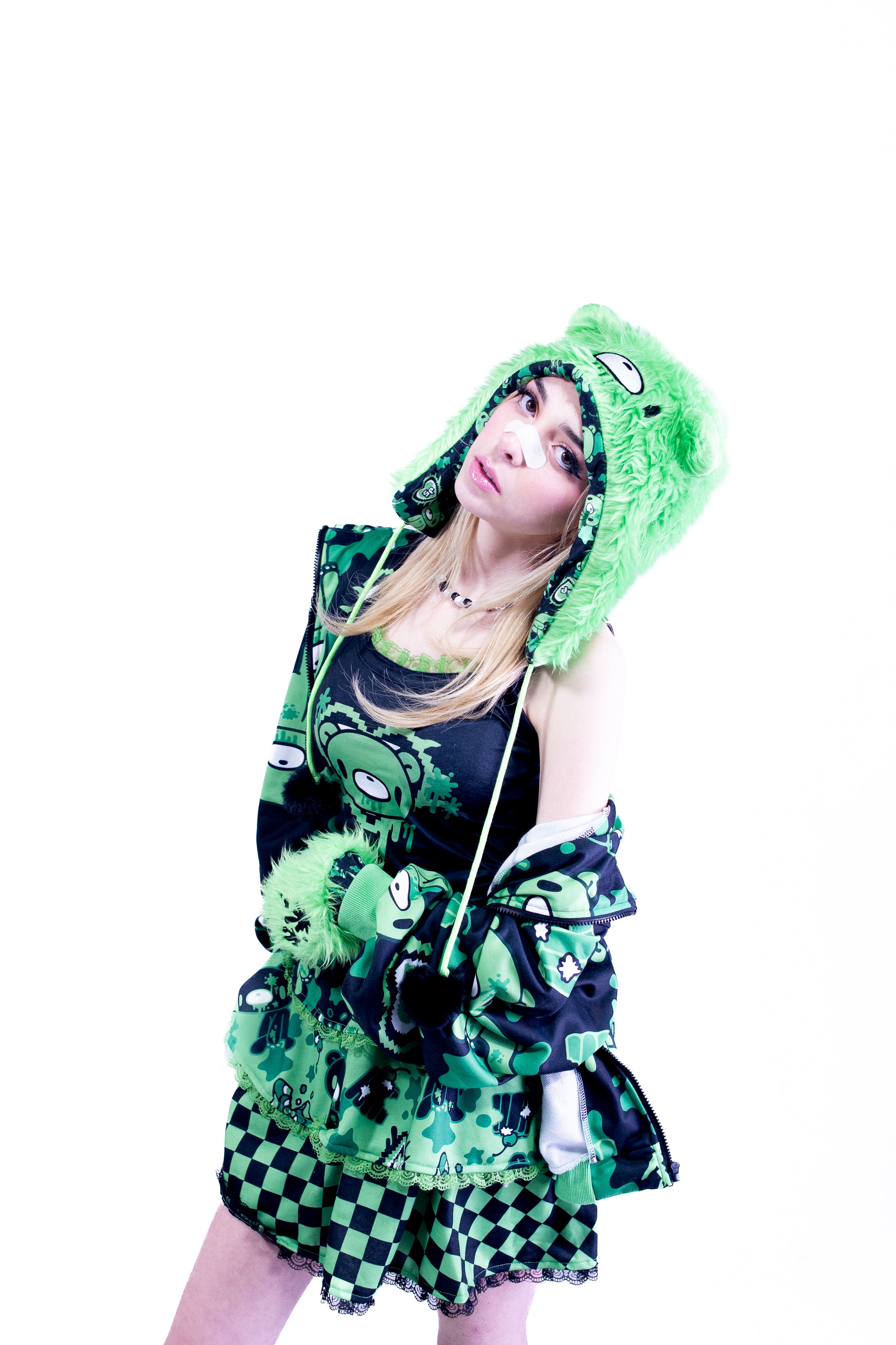 Gloomy x ACDC Rag  x Sophie Powers Mini Skirt length Fashion Harajuku style