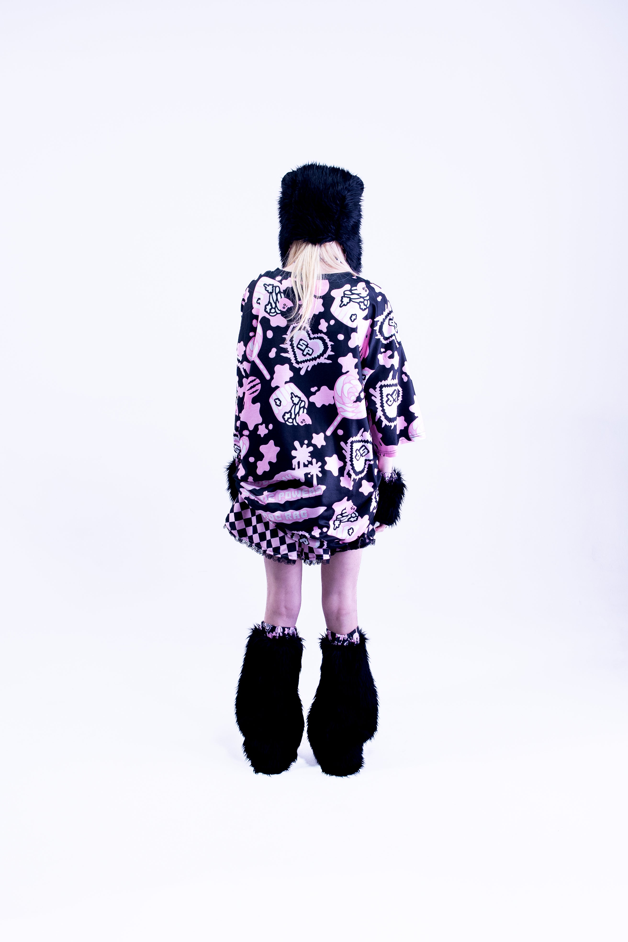 Gloomy x ACDC Rag  x Sophie Powers Mini Skirt length Fashion Harajuku style