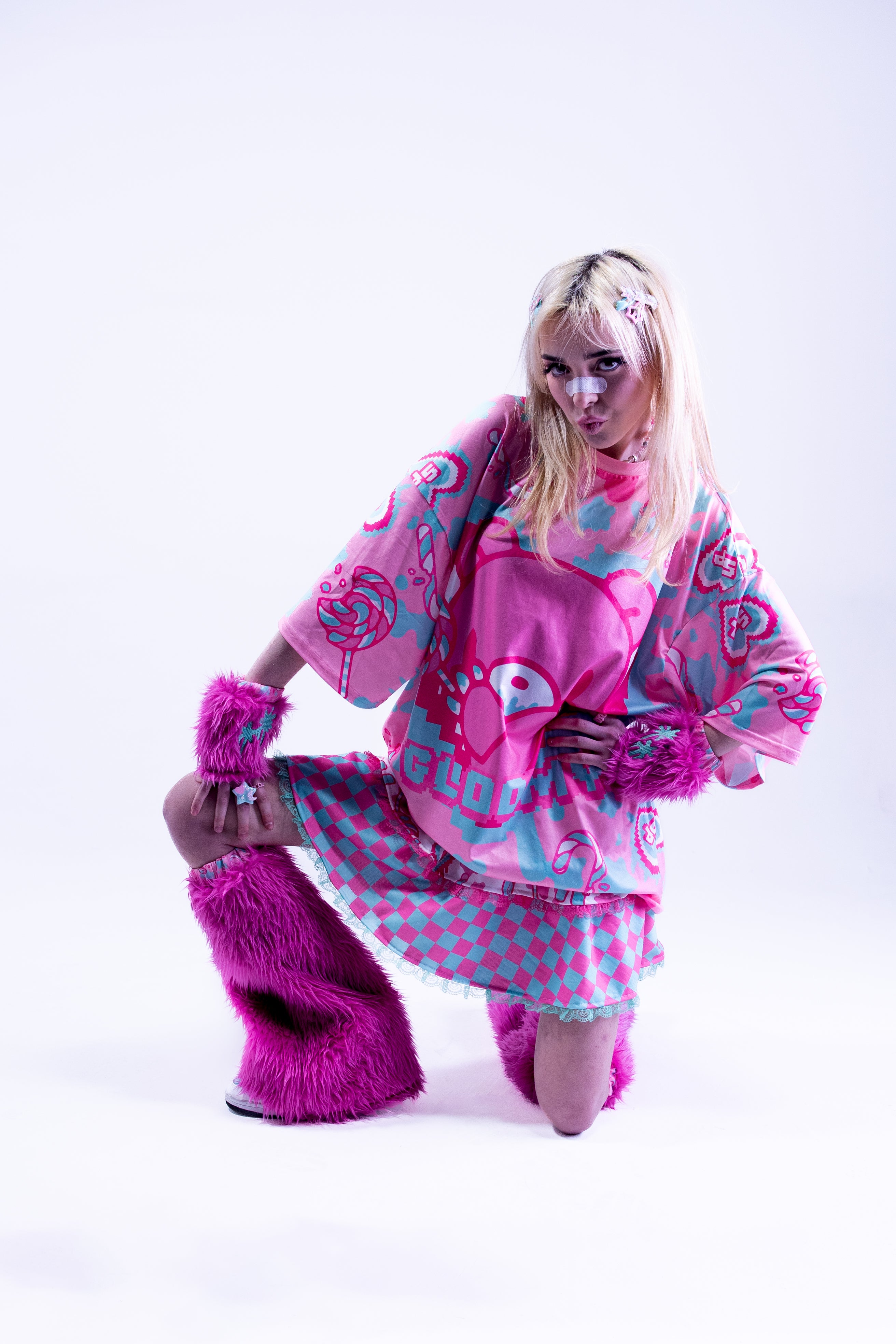 Gloomy x ACDC Rag x Sophie Powers Mini Skirt length Fashion Harajuku style