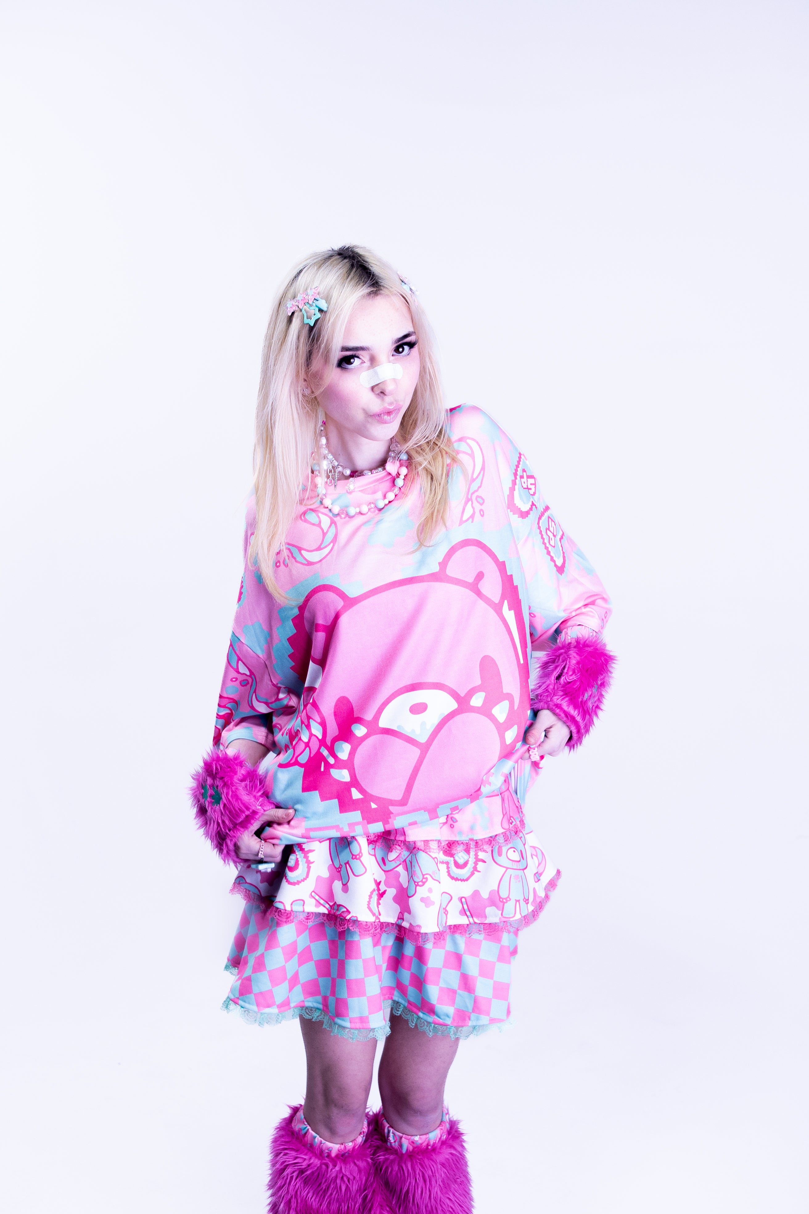 Gloomy x ACDC Rag x Sophie Powers Mini Skirt length Fashion Harajuku style