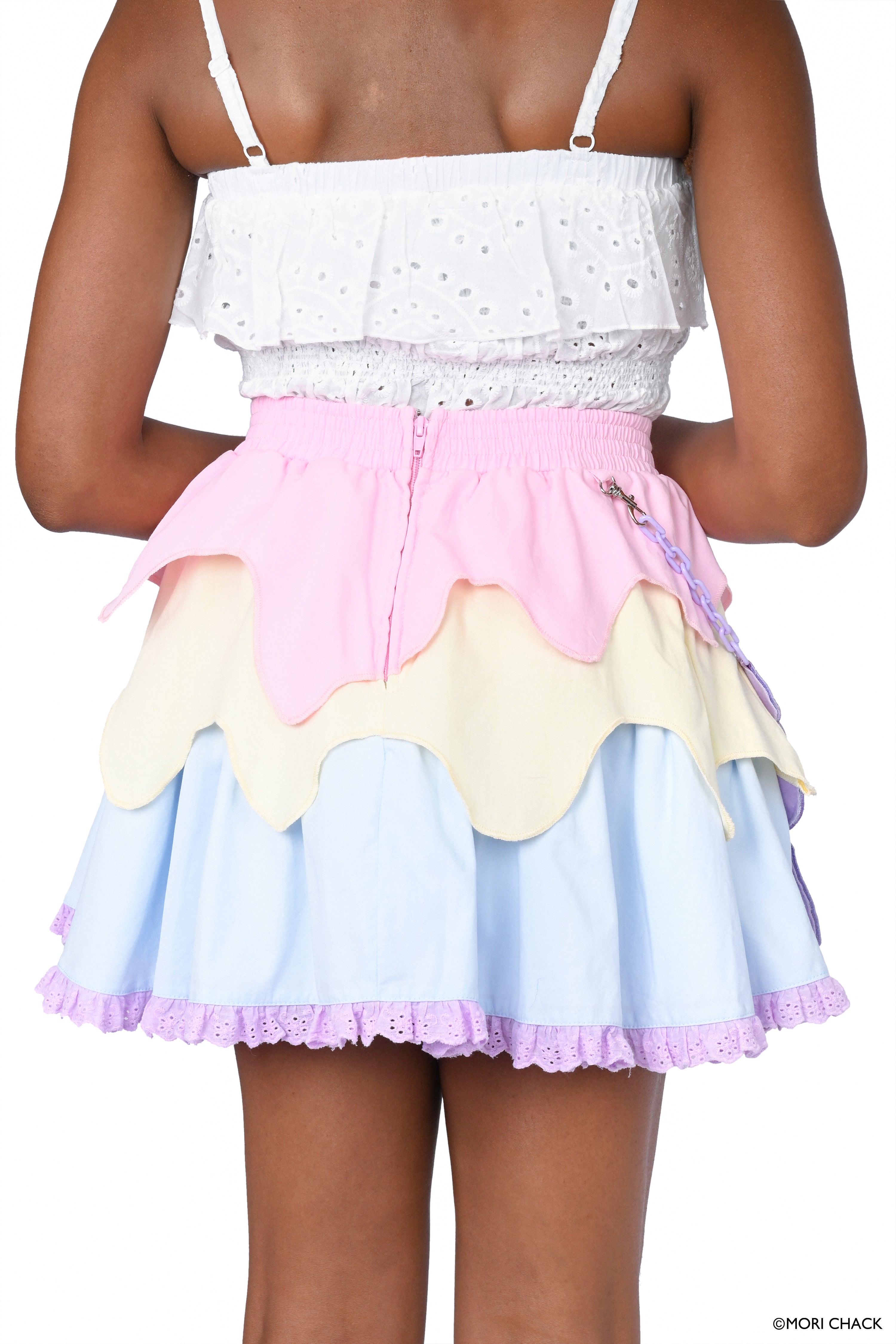 Gloomy Bear x My Violet  - Pastel Drip Skirt