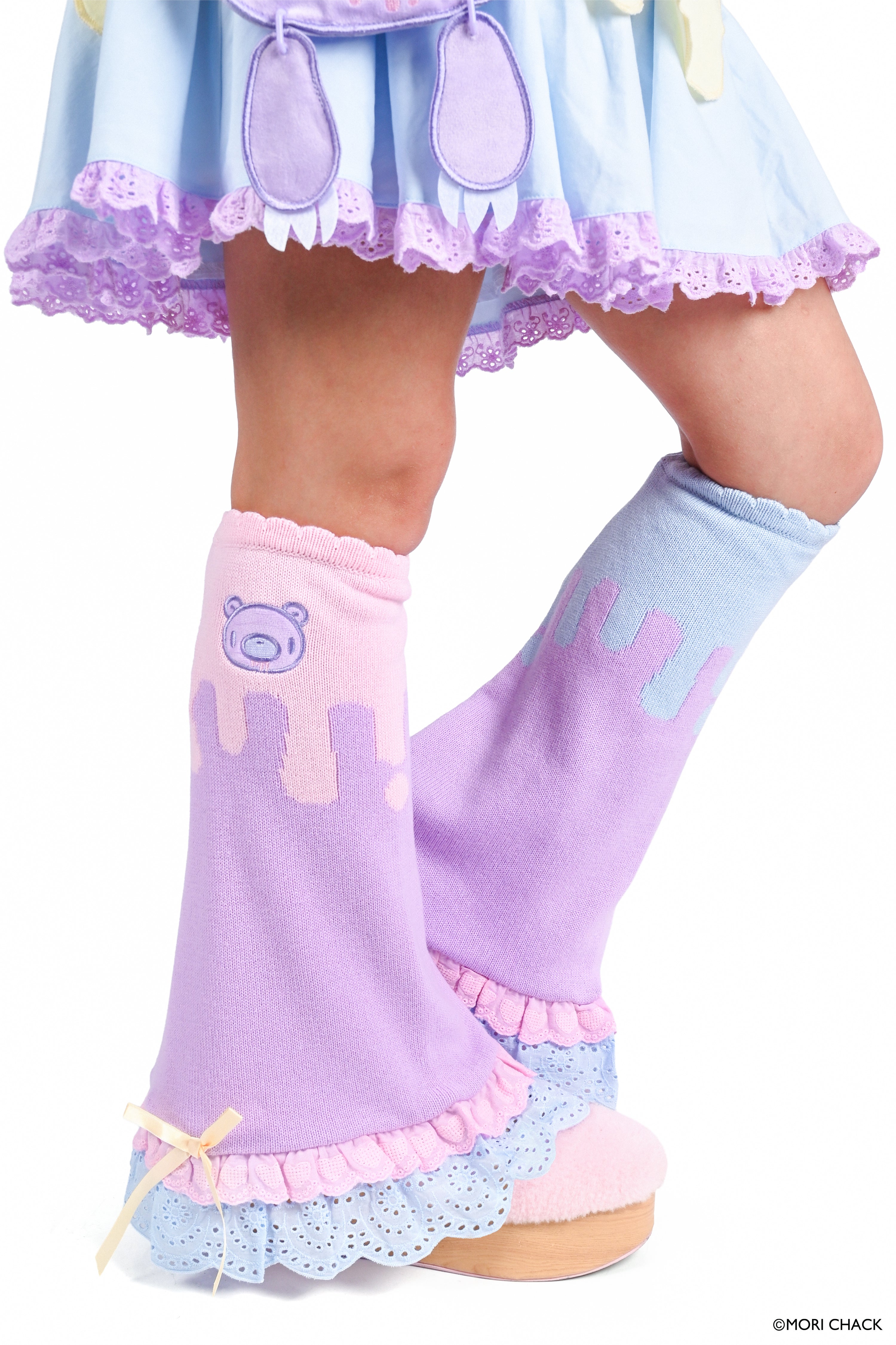Gloomy Bear x My Violet  - Pastel Drip Legwarmers