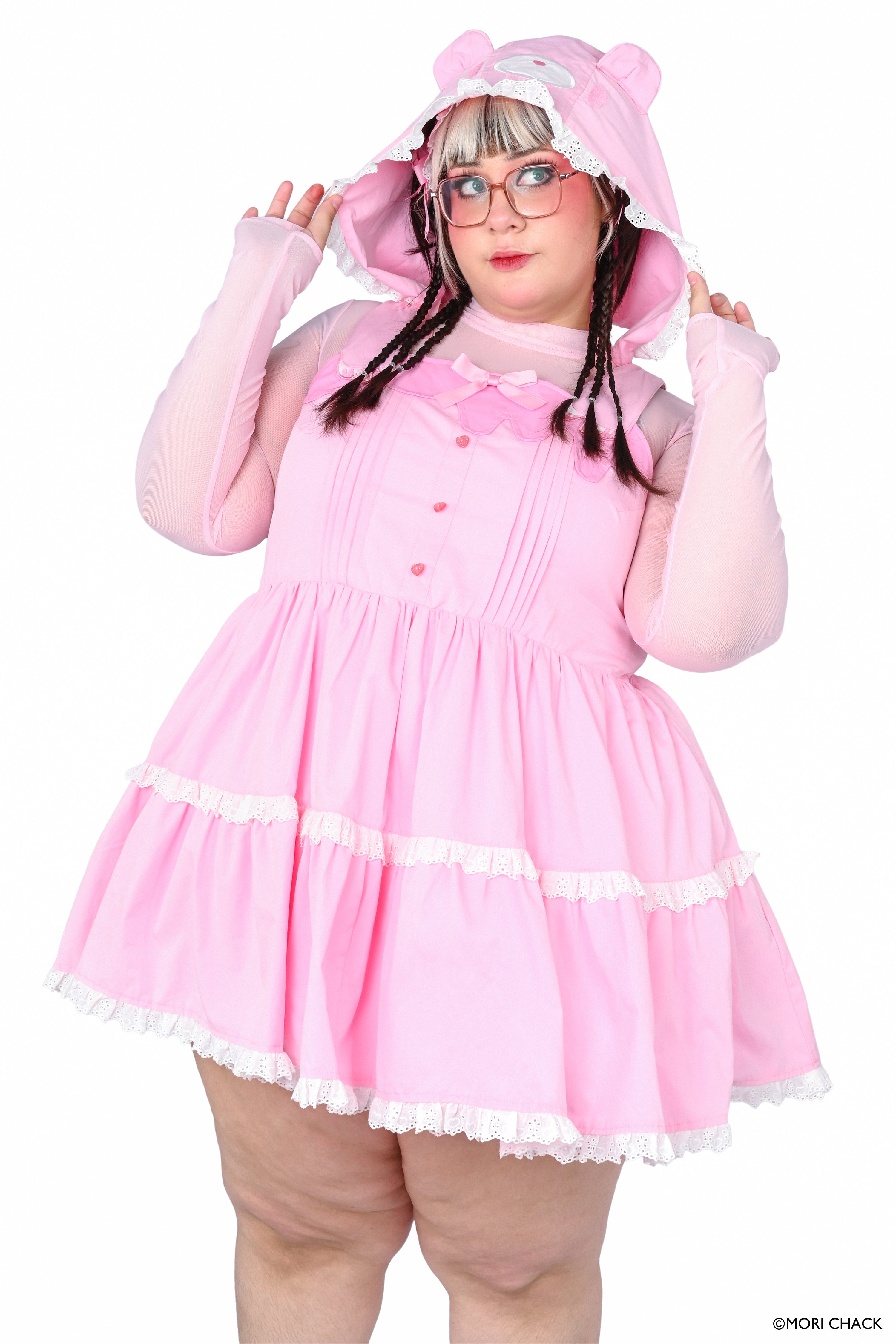 Gloomy Bear x My Violet  - Gloomy Hooded Jumperskirt