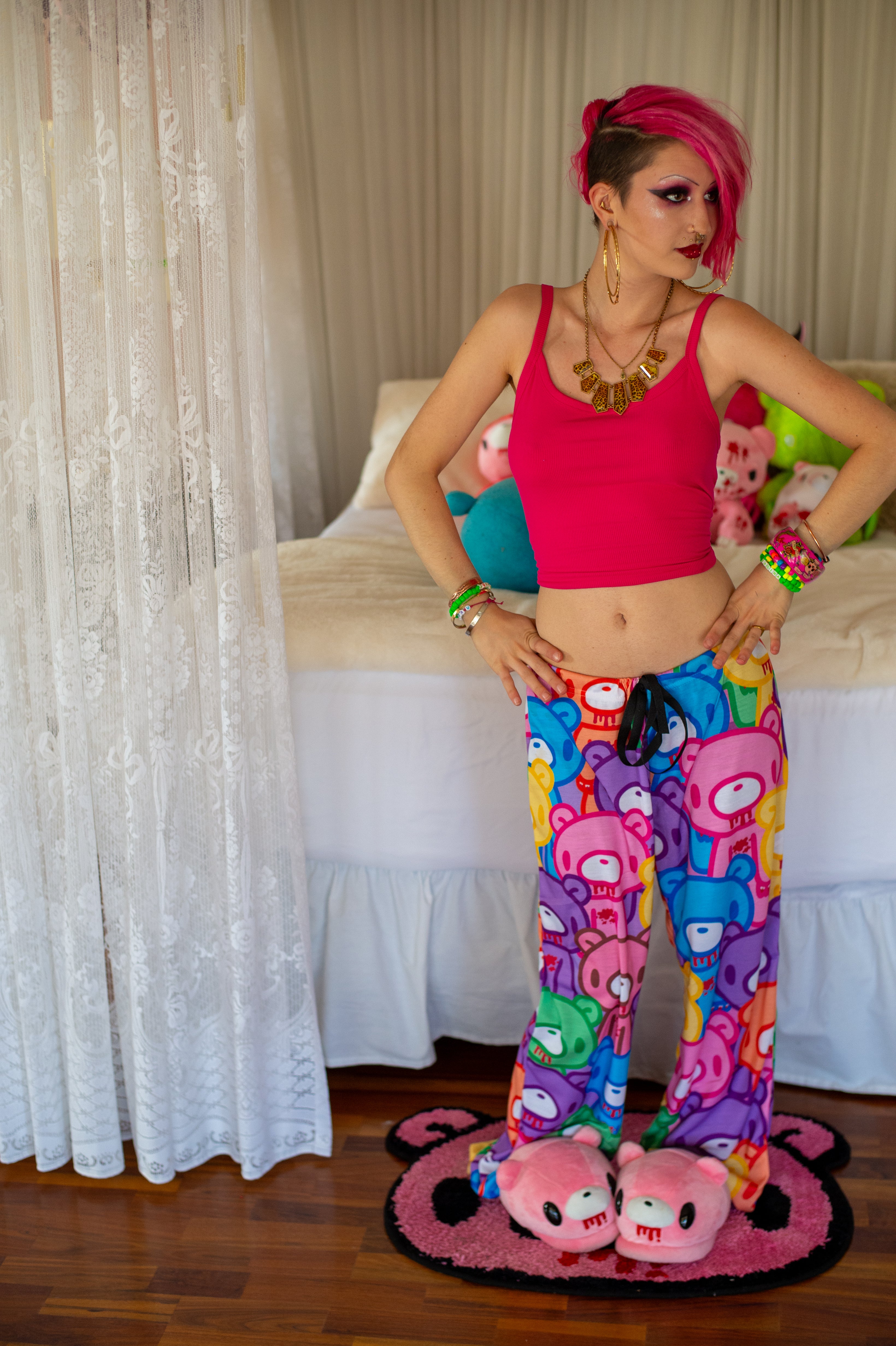 Gloomy Bear "Rainbow Dreams" Men's Pajama Pants