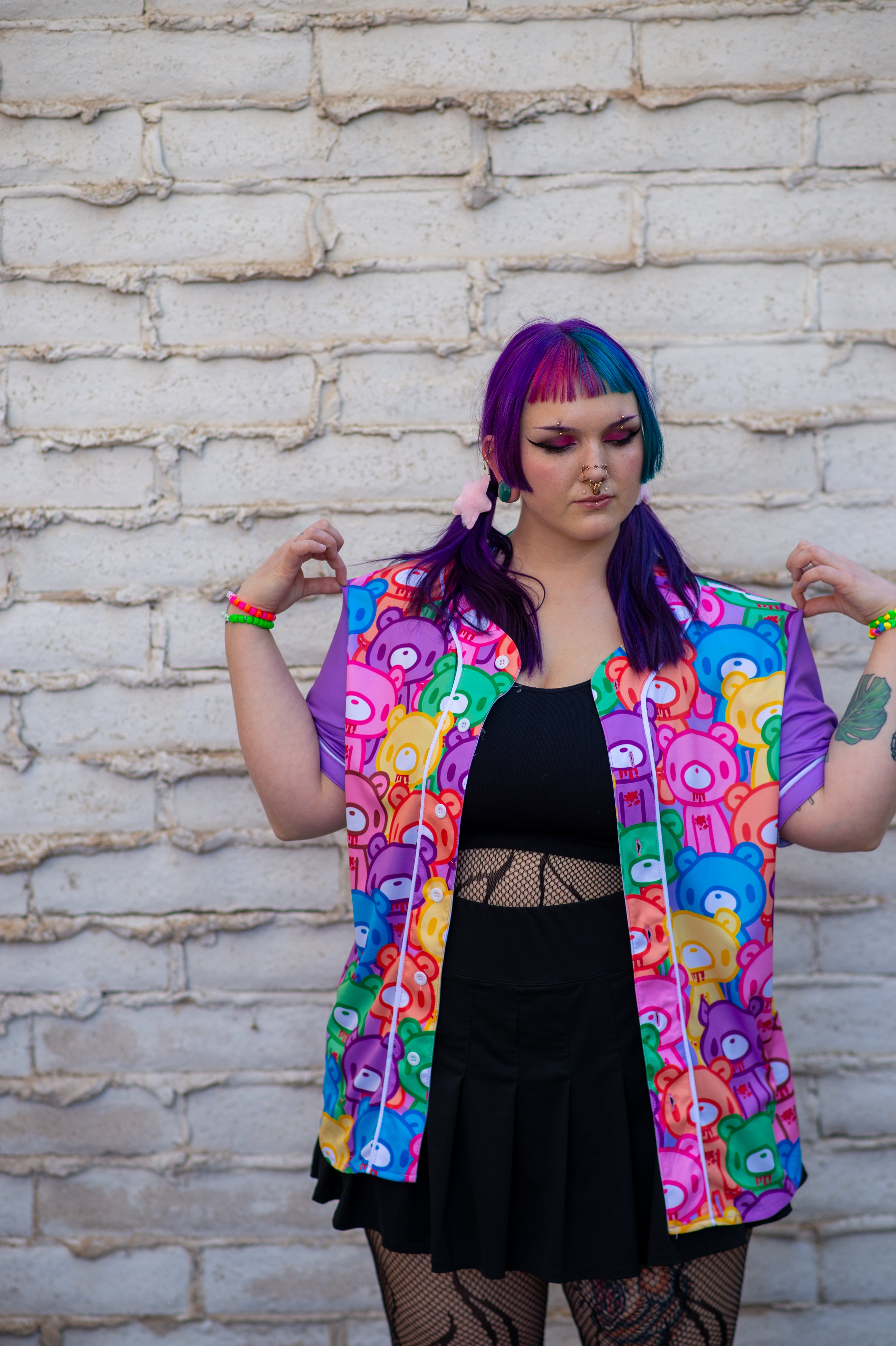 Gloomy Bear "Rainbow Dreams" Men's Baseball Jersey