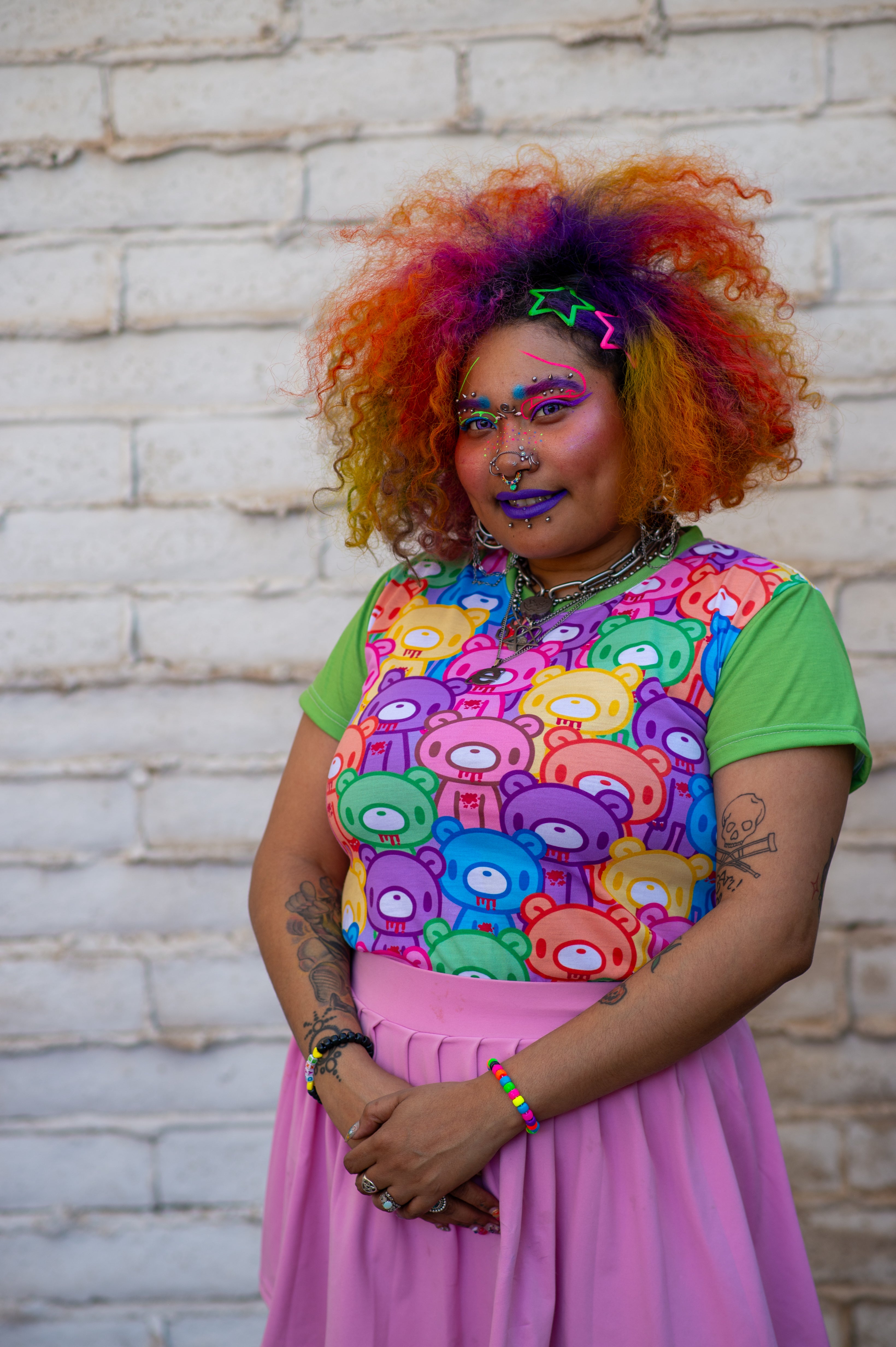 Gloomy Bear Rainbow Dreams Women's Cut & Sew Tee