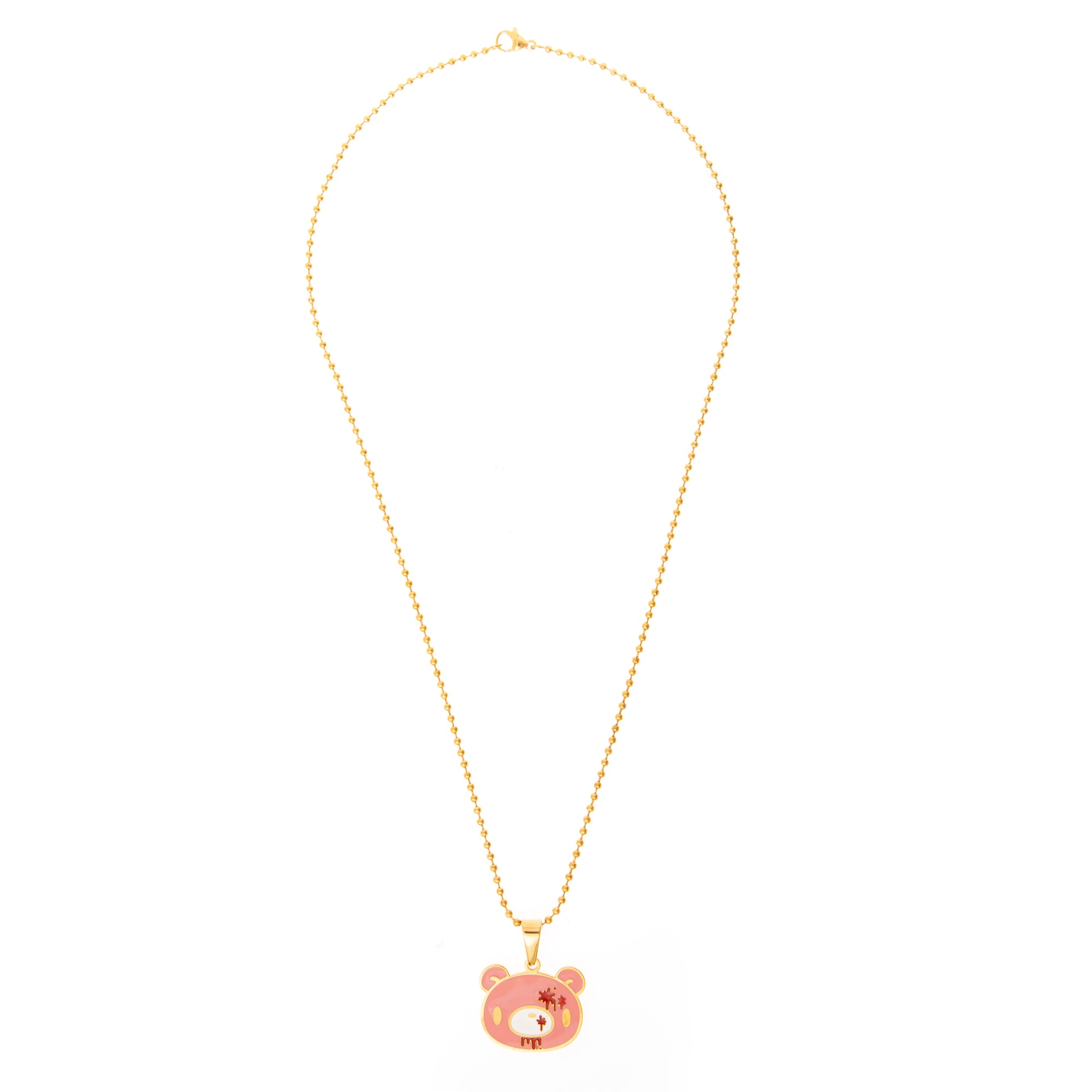 Gloomy Bear Ballchain Necklace [GOLD]