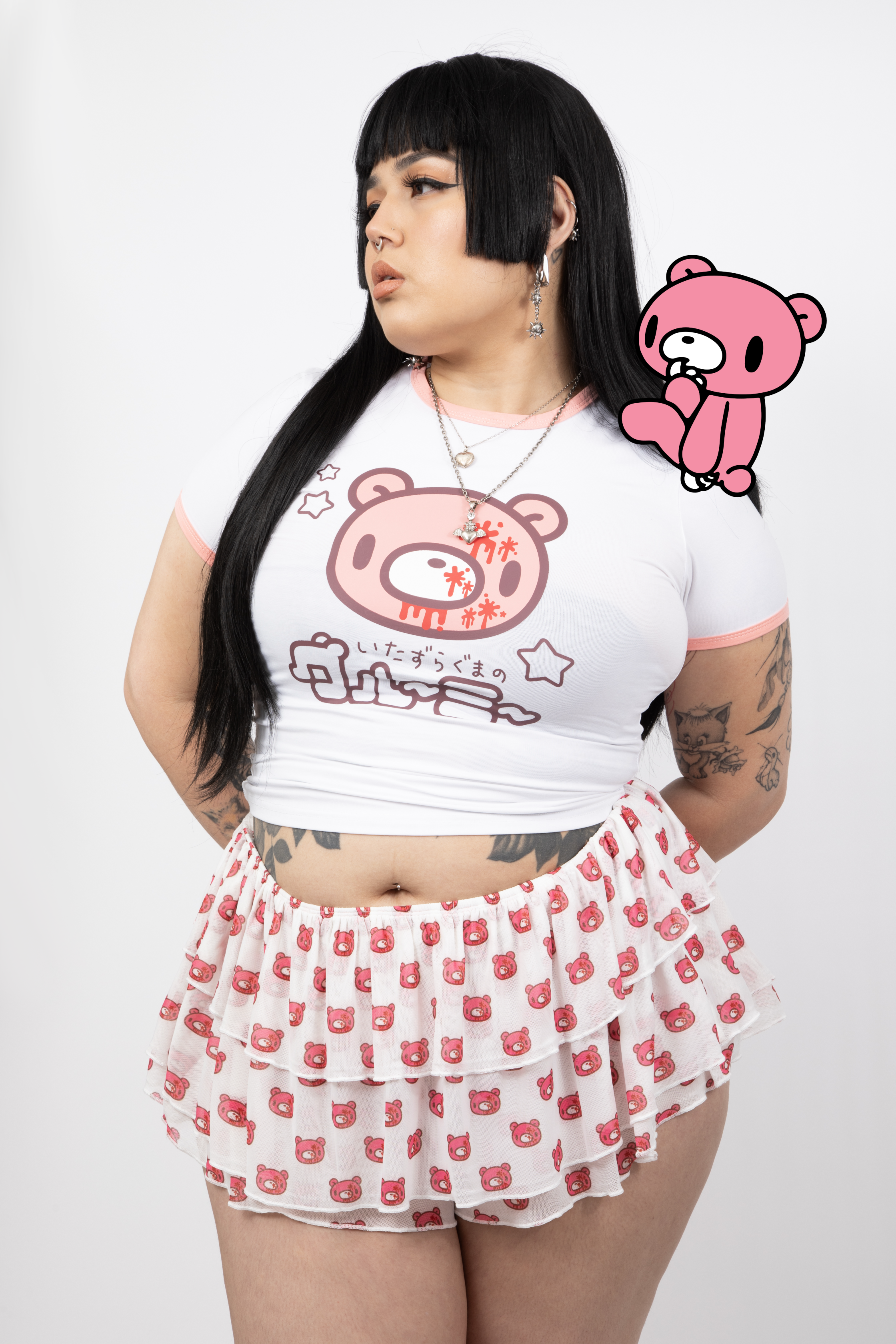 Gloomy Bear Baby Tee [WHITE]