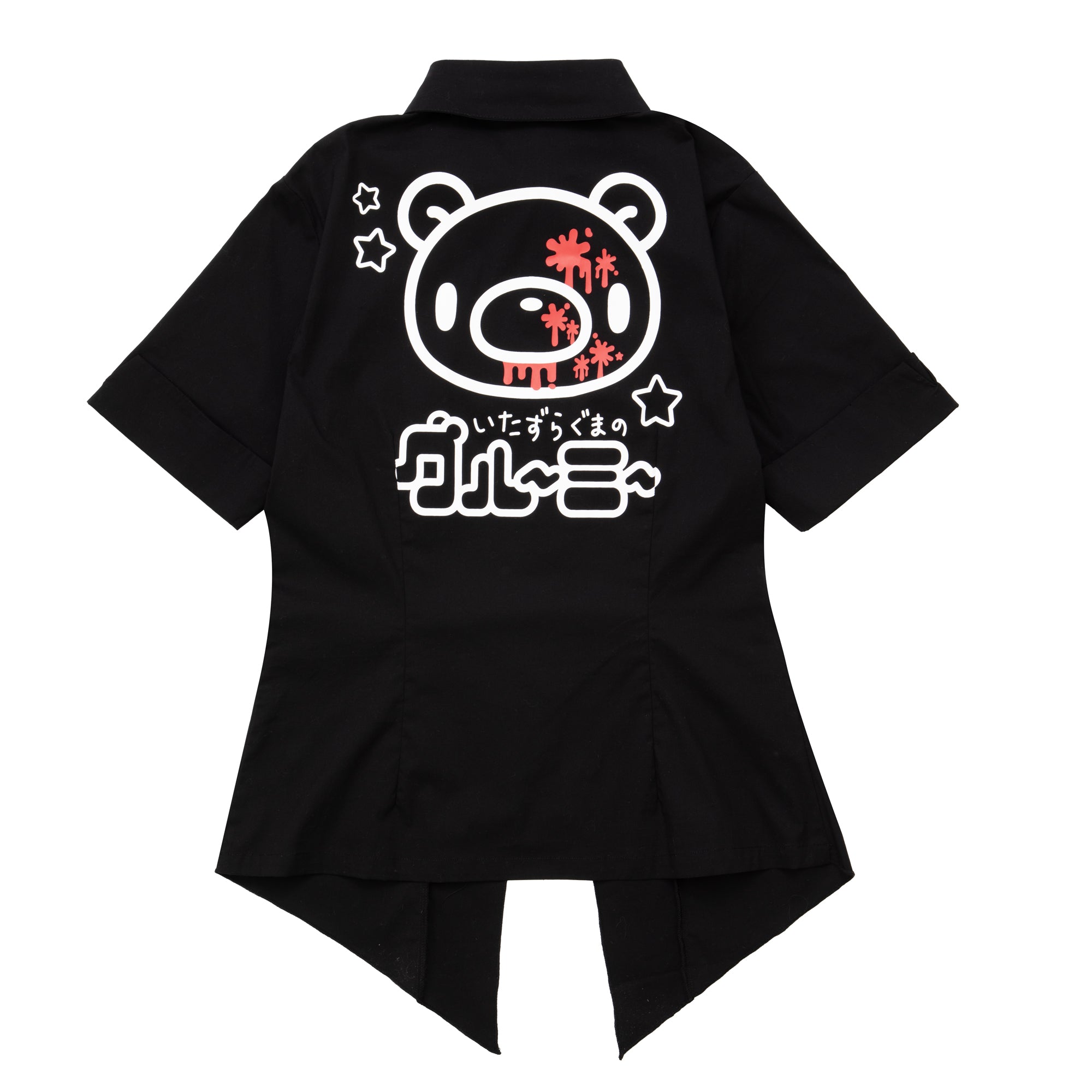 Gloomy Bear Button Up Shirt & Tie [BLACK]