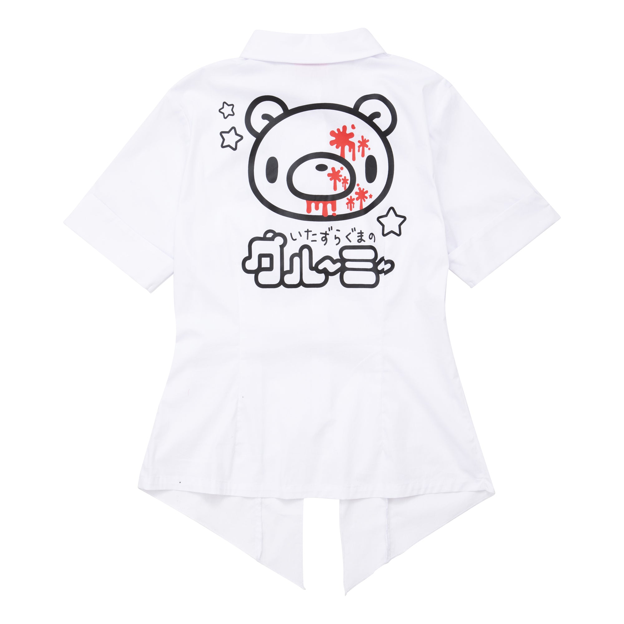 Gloomy Bear Button Up Shirt & Tie [WHITE]