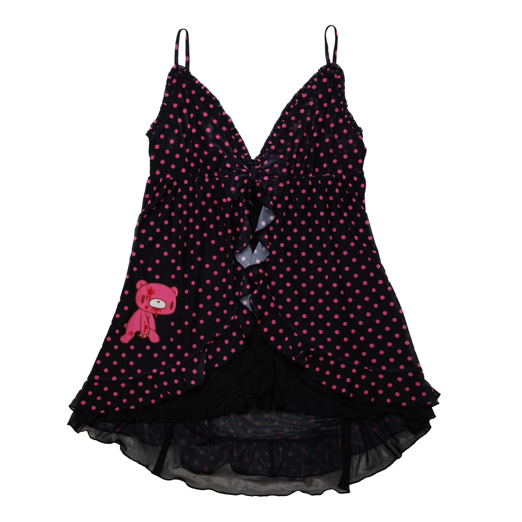Gloomy Bear Baby Doll Dress [BLACK POLKA DOT]