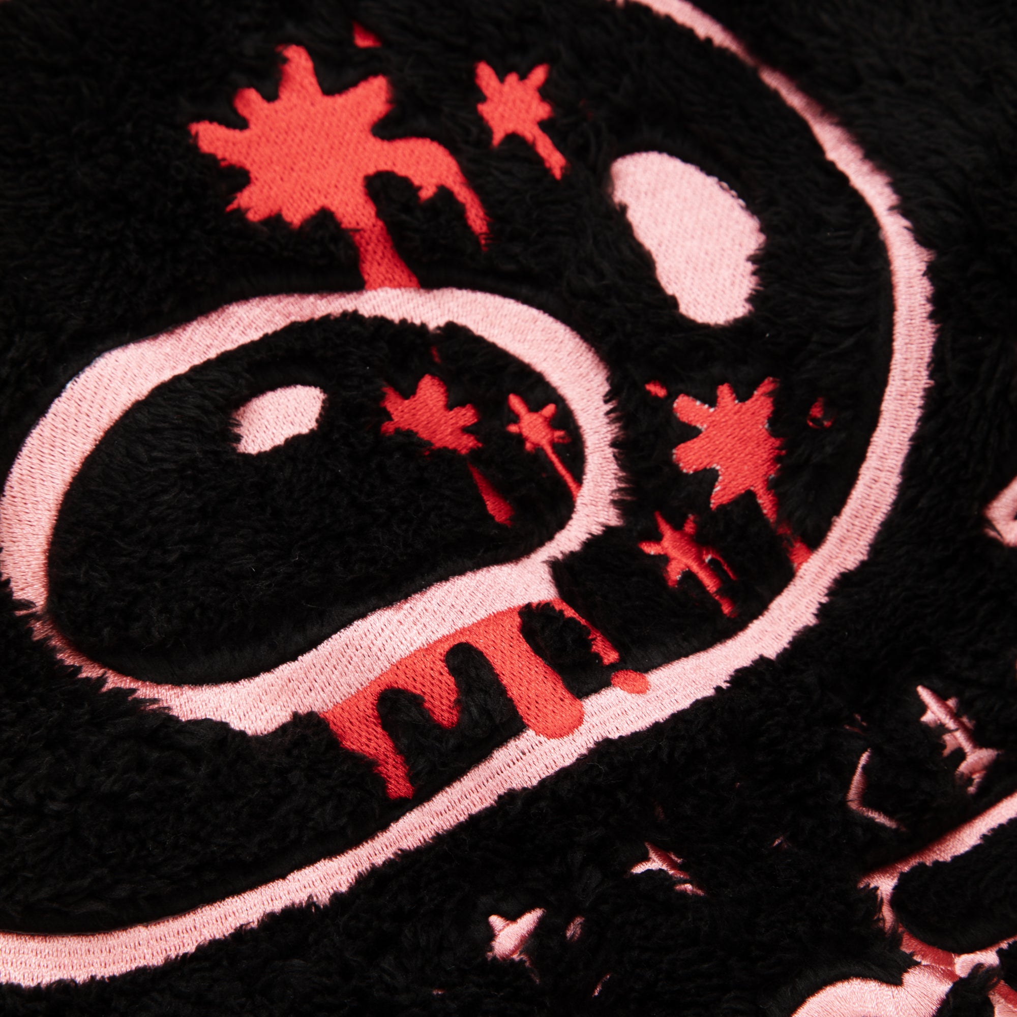 Gloomy Bear Black Furry Hooded Jacket