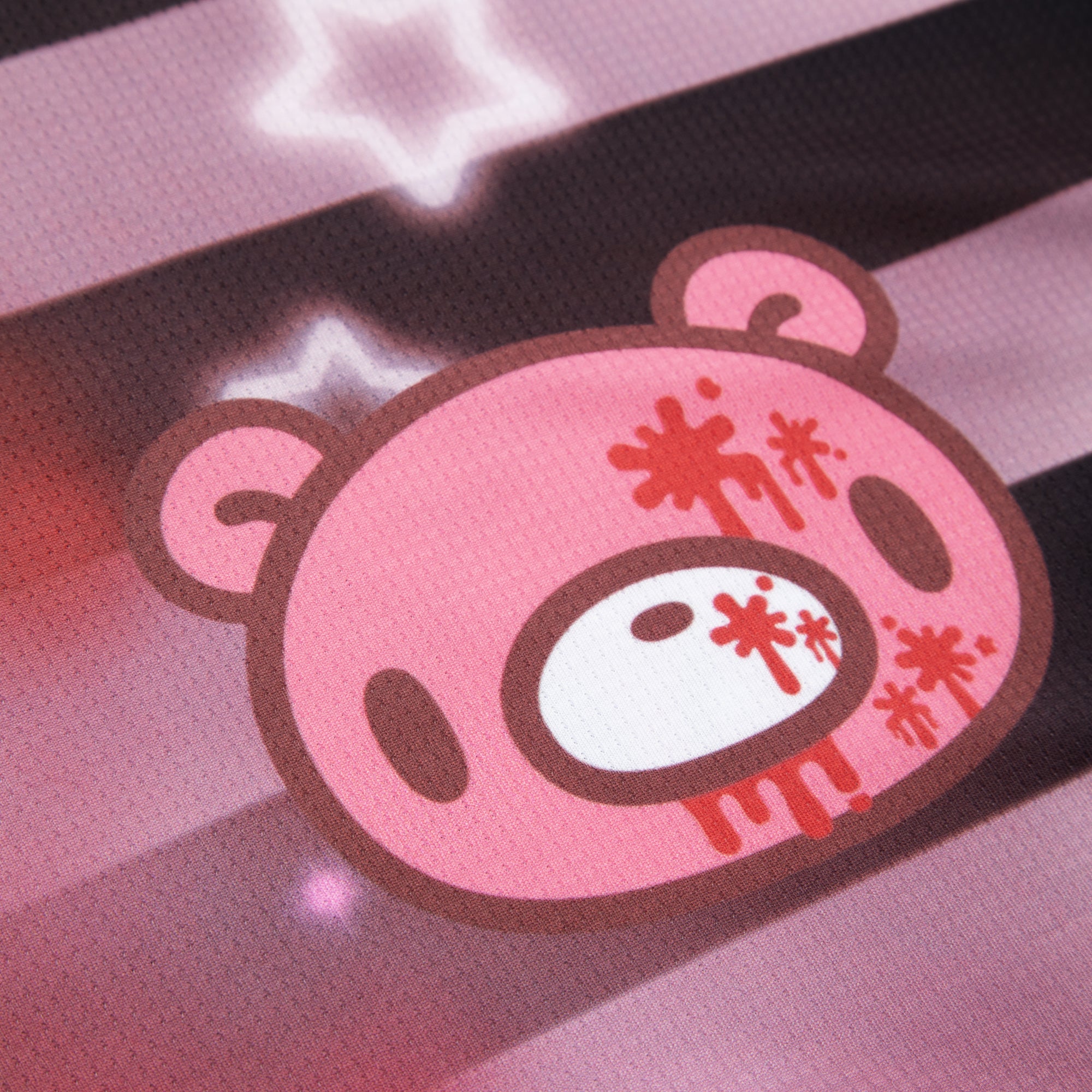 Gloomy Bear Collared Long Sleeve Shirt [BLACK]