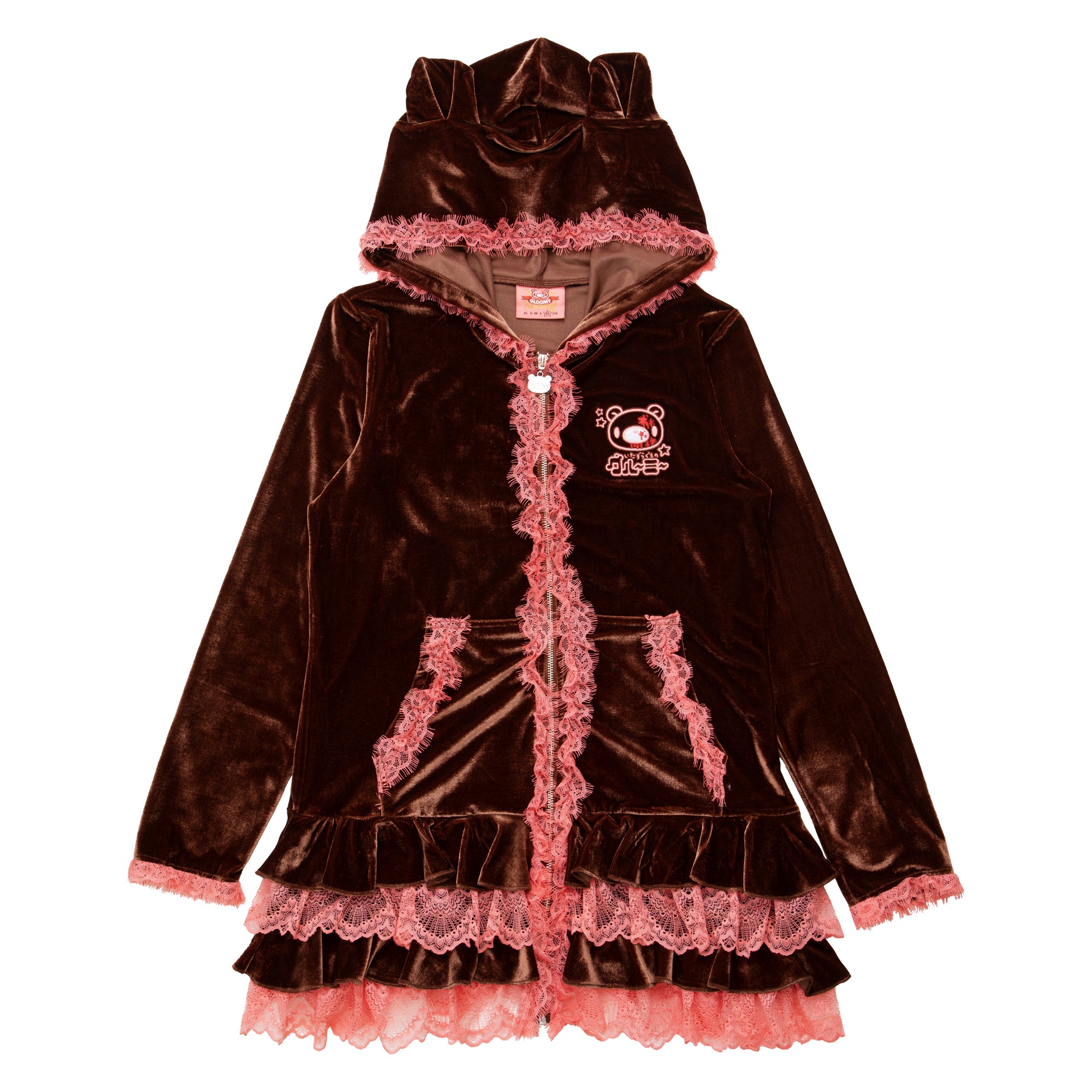 Gloomy Bear Brown Hooded Dress