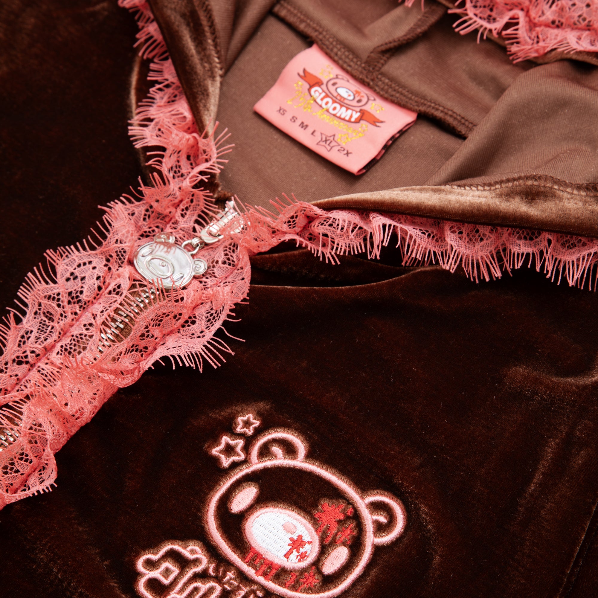 Gloomy Bear Brown Hooded Dress