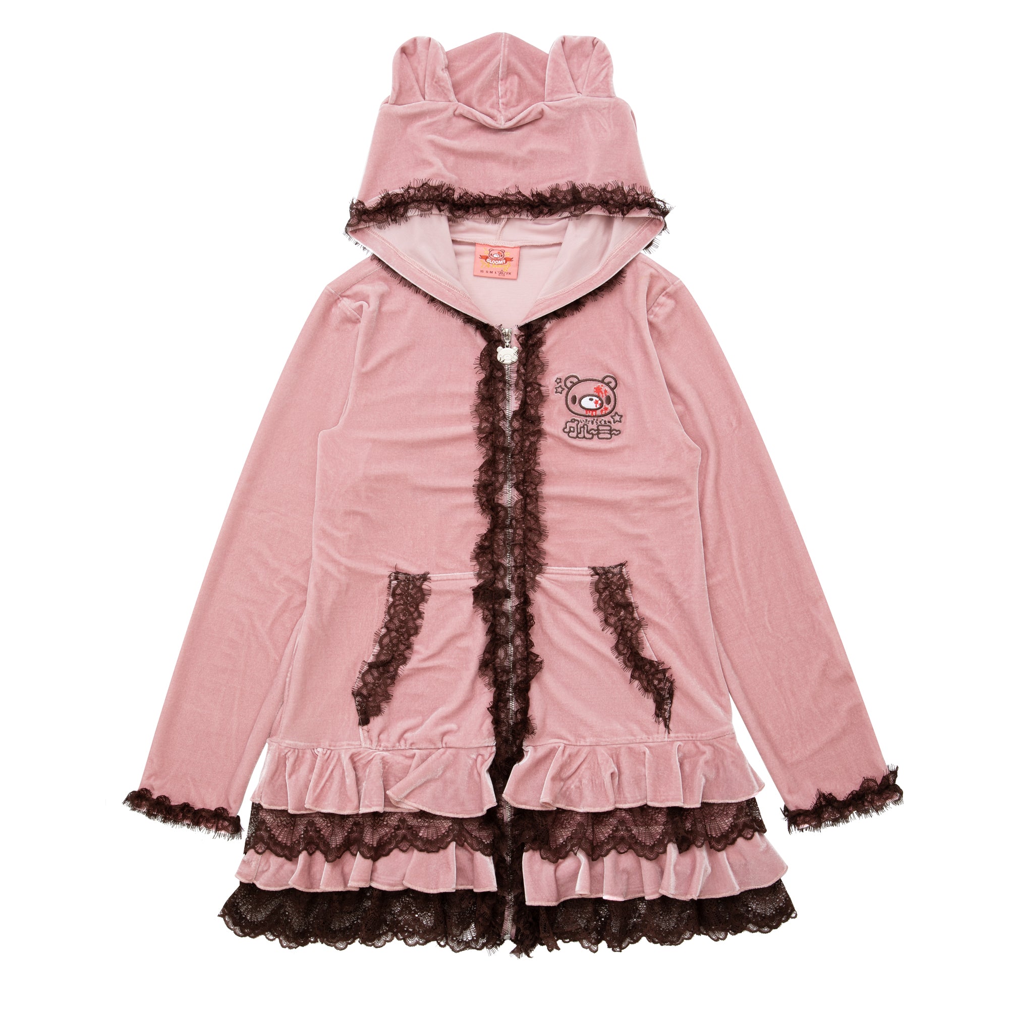 Gloomy Bear Pink Hooded Dress