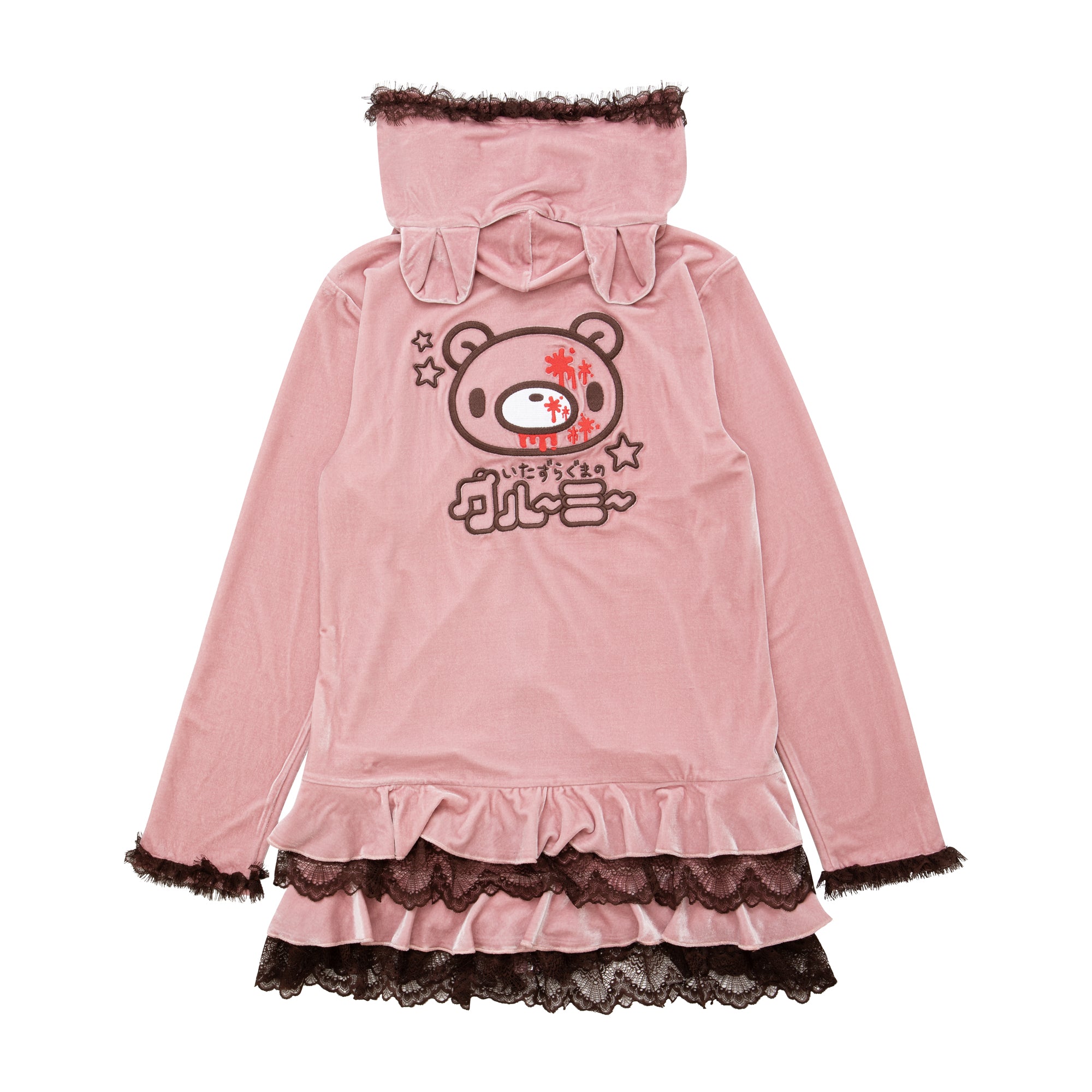 Gloomy Bear Pink Hooded Dress