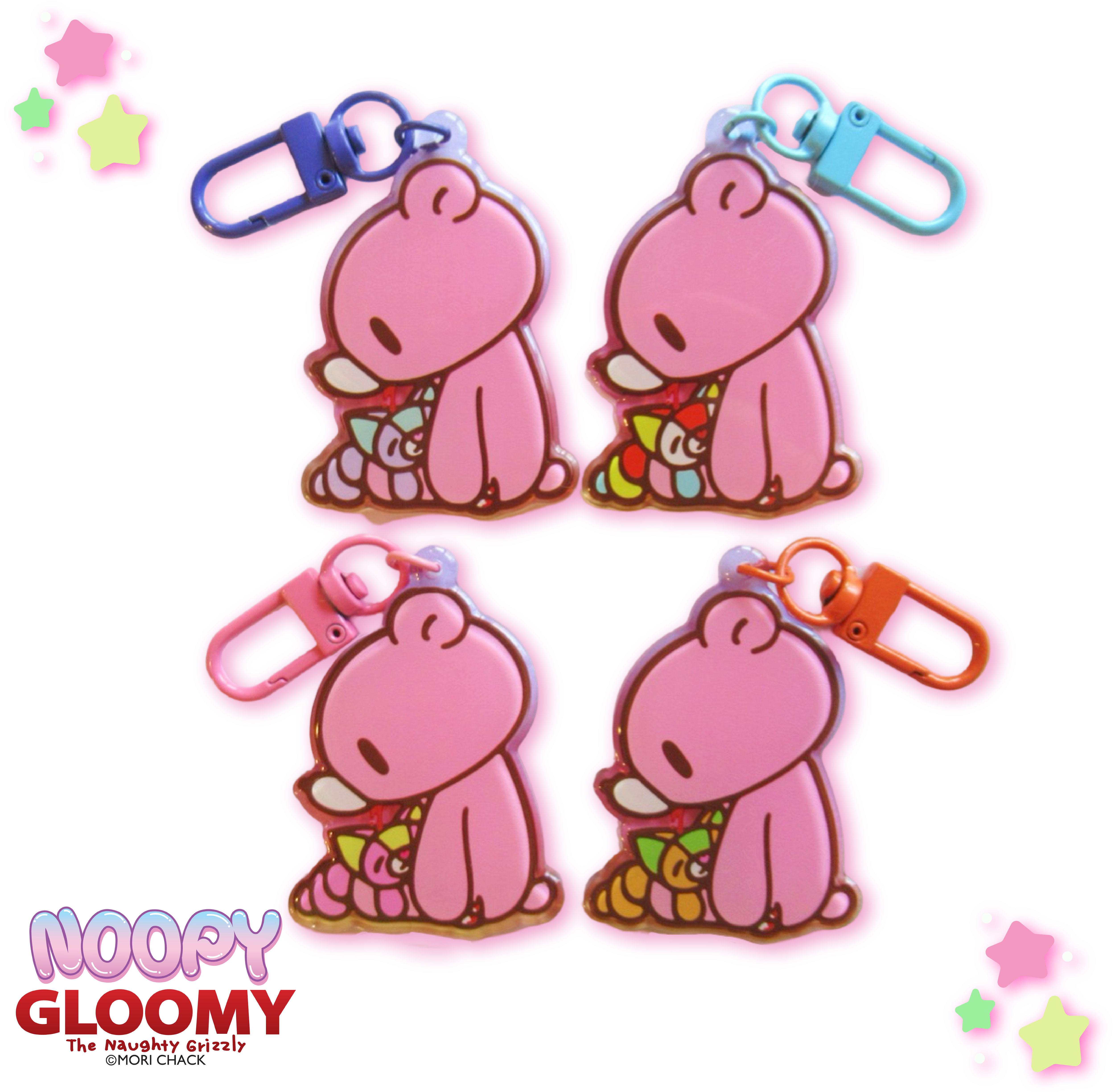 Noopy & Gloomy Bear! [Sitting] - Acrylic Keychain