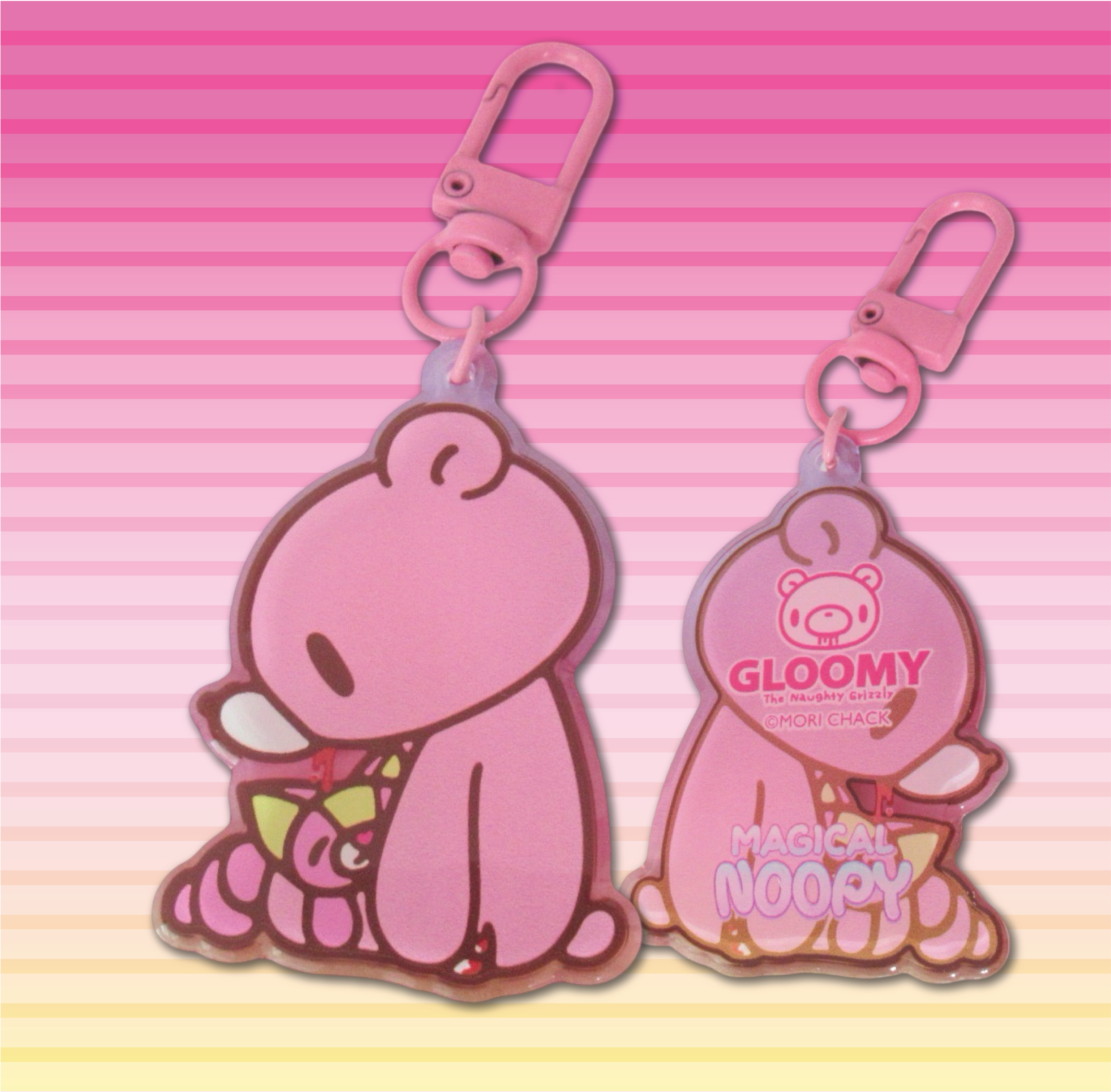 Noopy & Gloomy Bear! [Sitting] - Acrylic Keychain