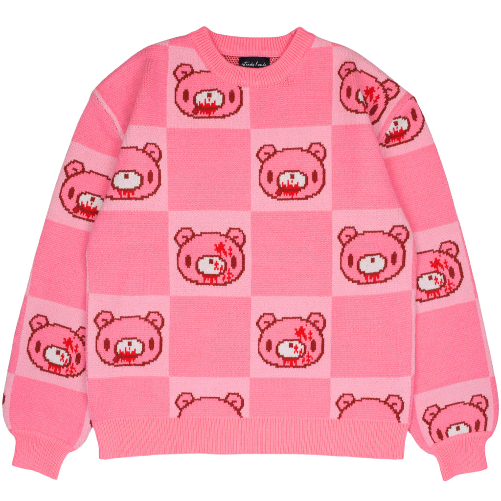 Gloomy Bear Patterned Sweater