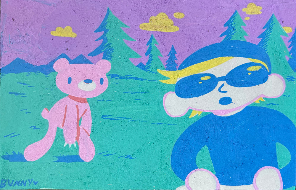 BunnyBaum - Grizzly Man (2005) - Original Artwork -Gloomy Bear Exhibition
