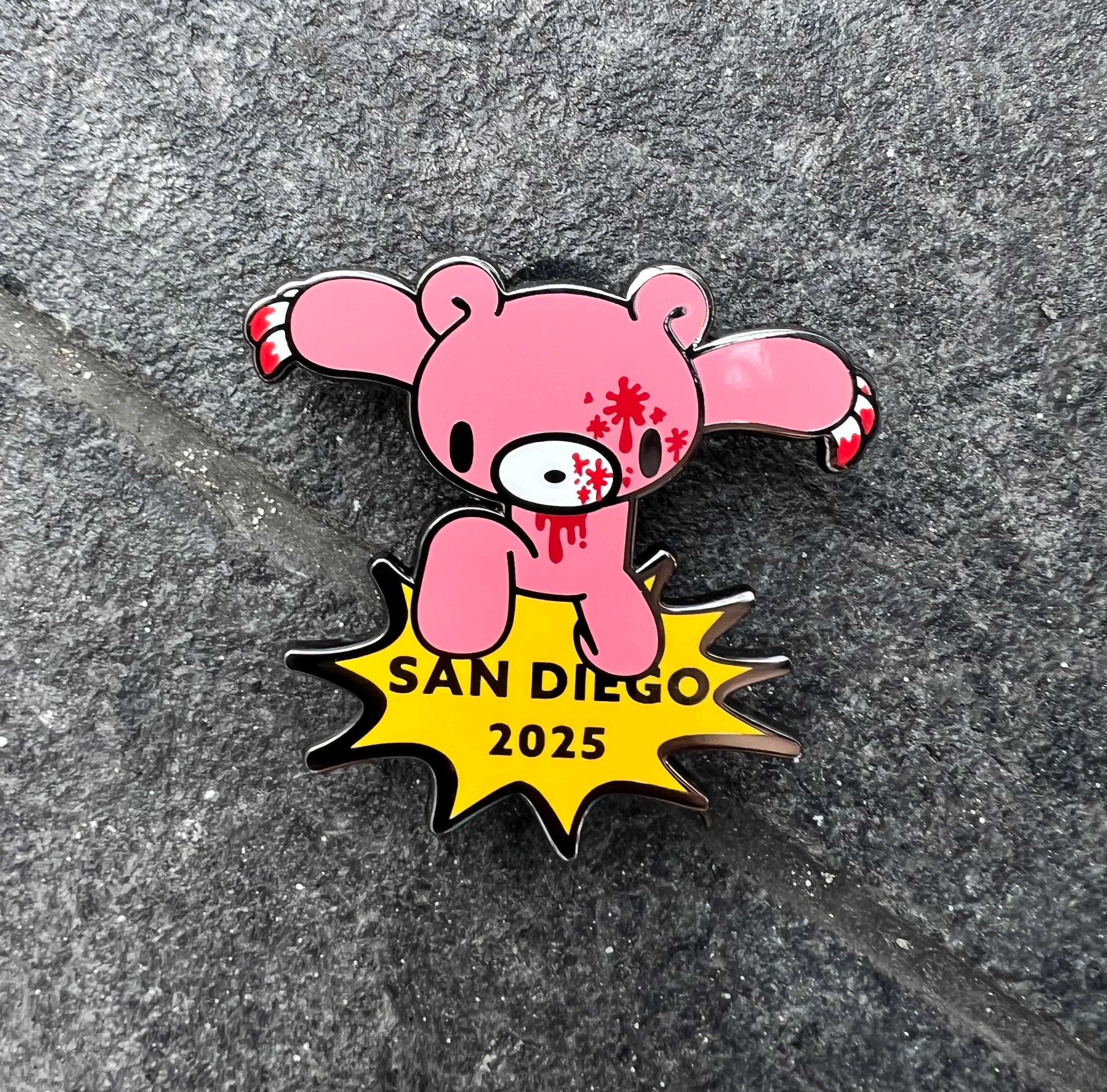 Gloomy Bear Super Hero Pin