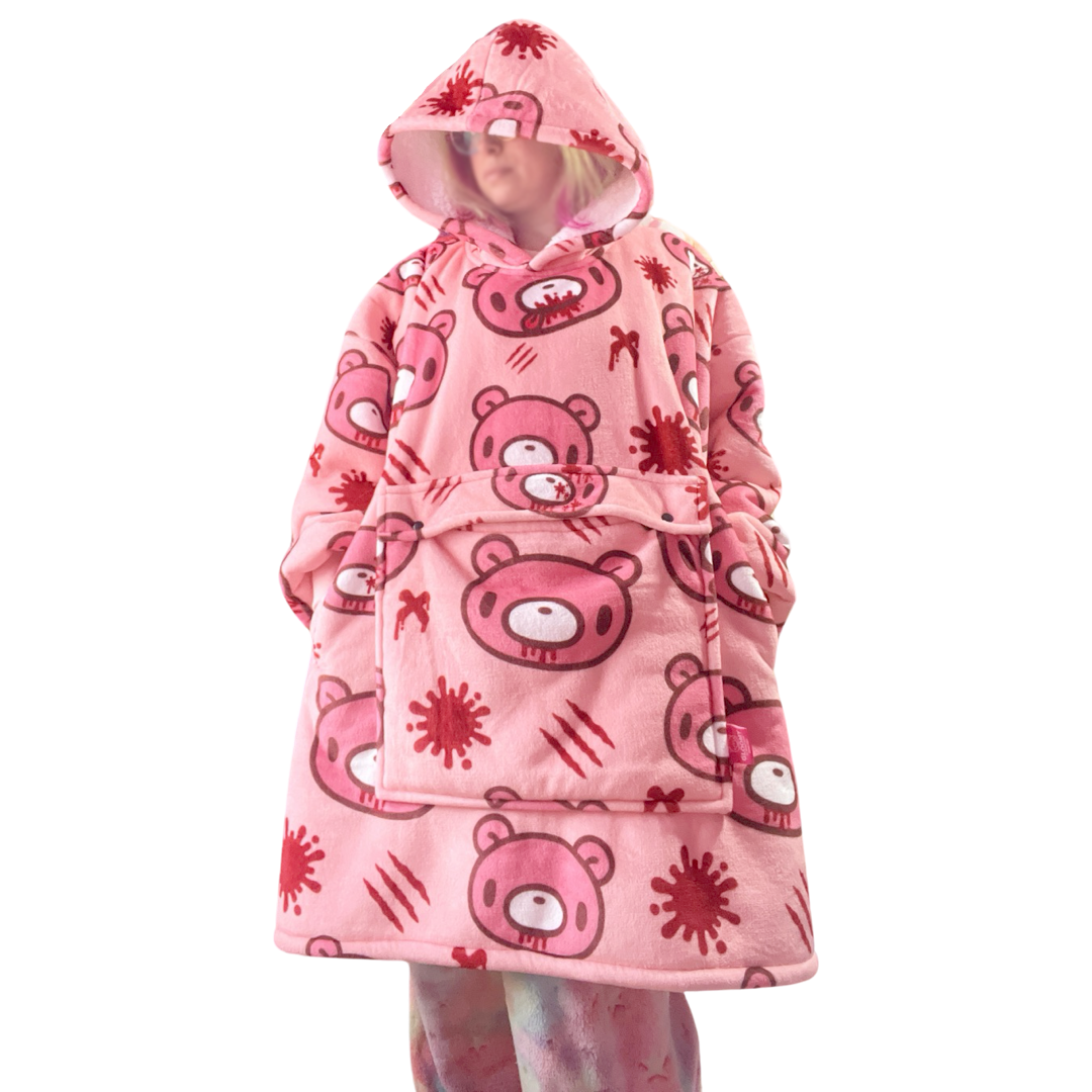 Bear blanket hoodie hotsell
