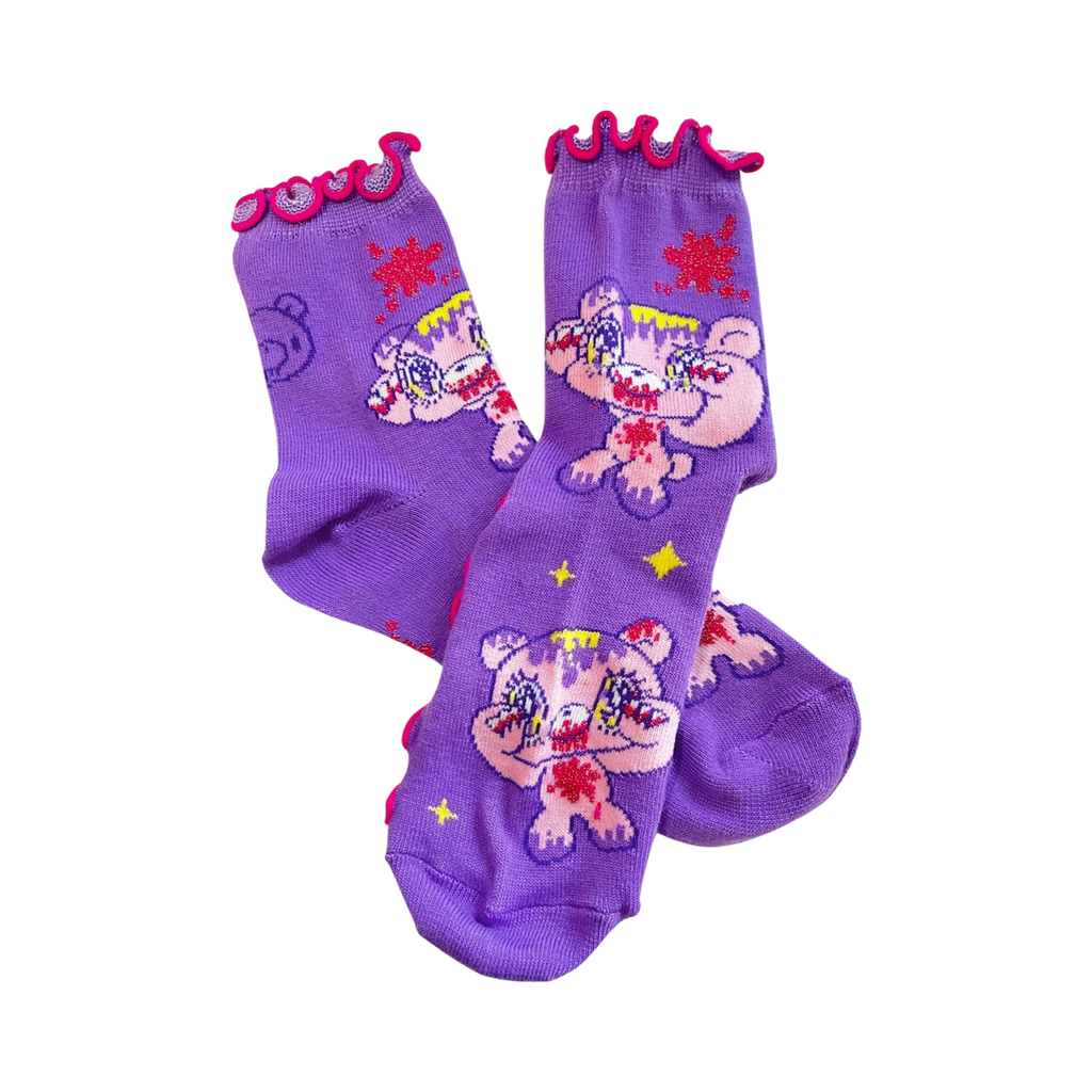 Yurie Sekiya x Gloomy Bear Ruffle Socks