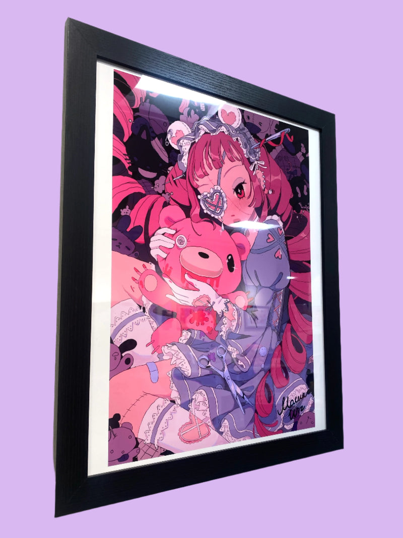 MawaWiz - Dear - Framed Artwork -Gloomy Bear Exhibition