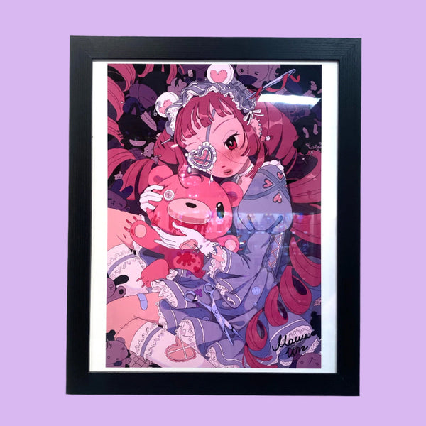 MawaWiz - Dear - Framed Artwork -Gloomy Bear Exhibition | Shop Now