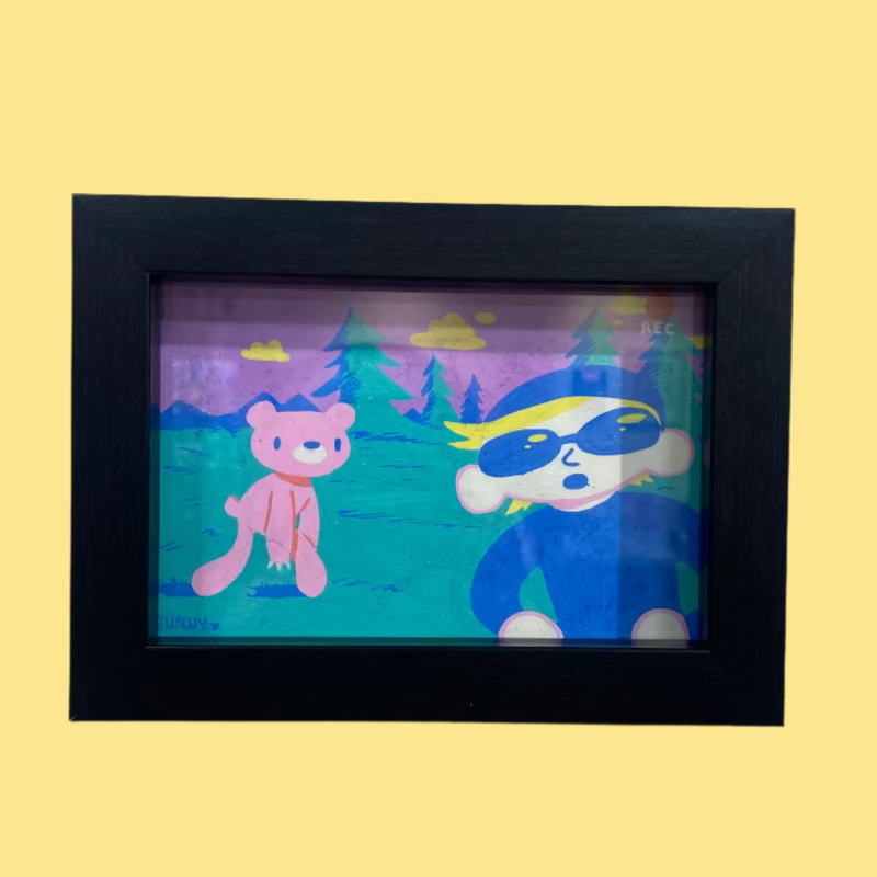 BunnyBaum - Grizzly Man (2005) - Original Artwork -Gloomy Bear Exhibition