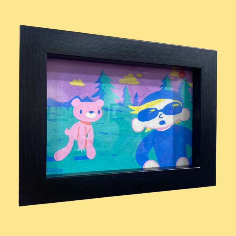 BunnyBaum - Grizzly Man (2005) - Original Artwork -Gloomy Bear Exhibition