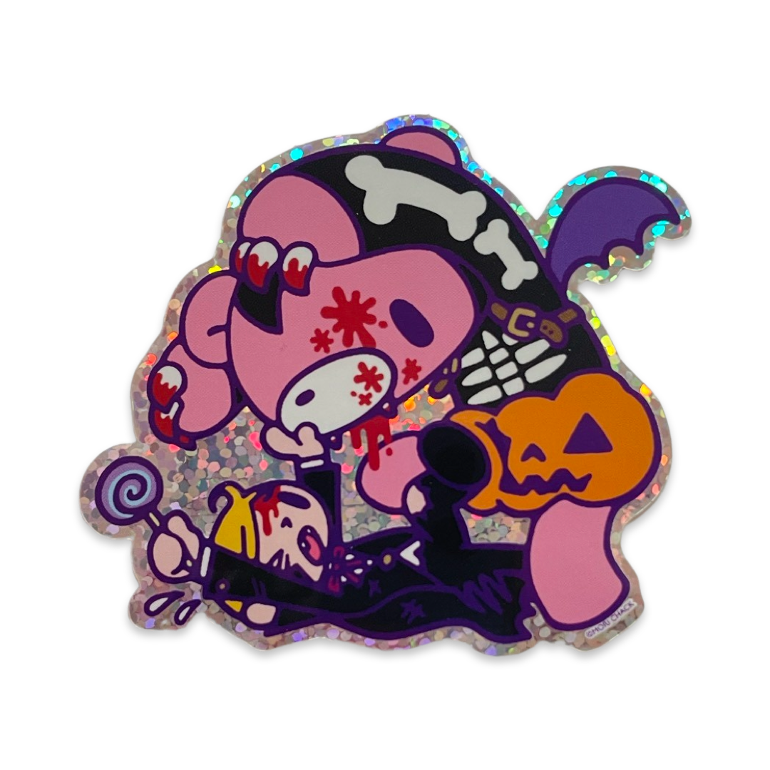 Gloomy Bear & Pity Halloween Holographic Sticker