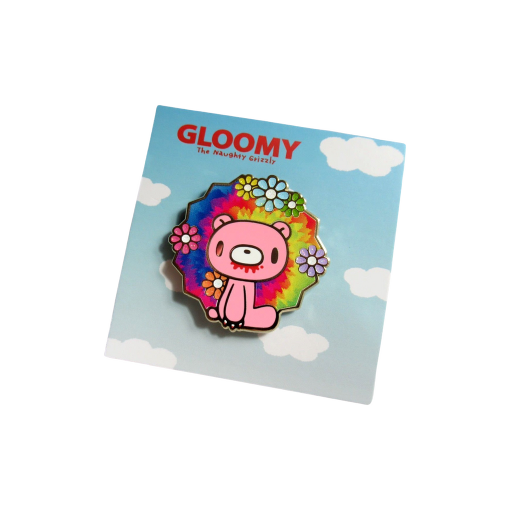 Gloomy Bear Tie-Dye Enamel Pin